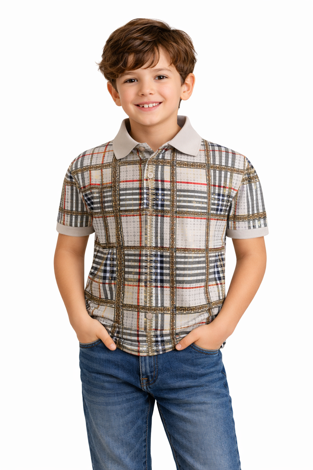 PAVINI KIDS Short Sleeve Polo Shirt