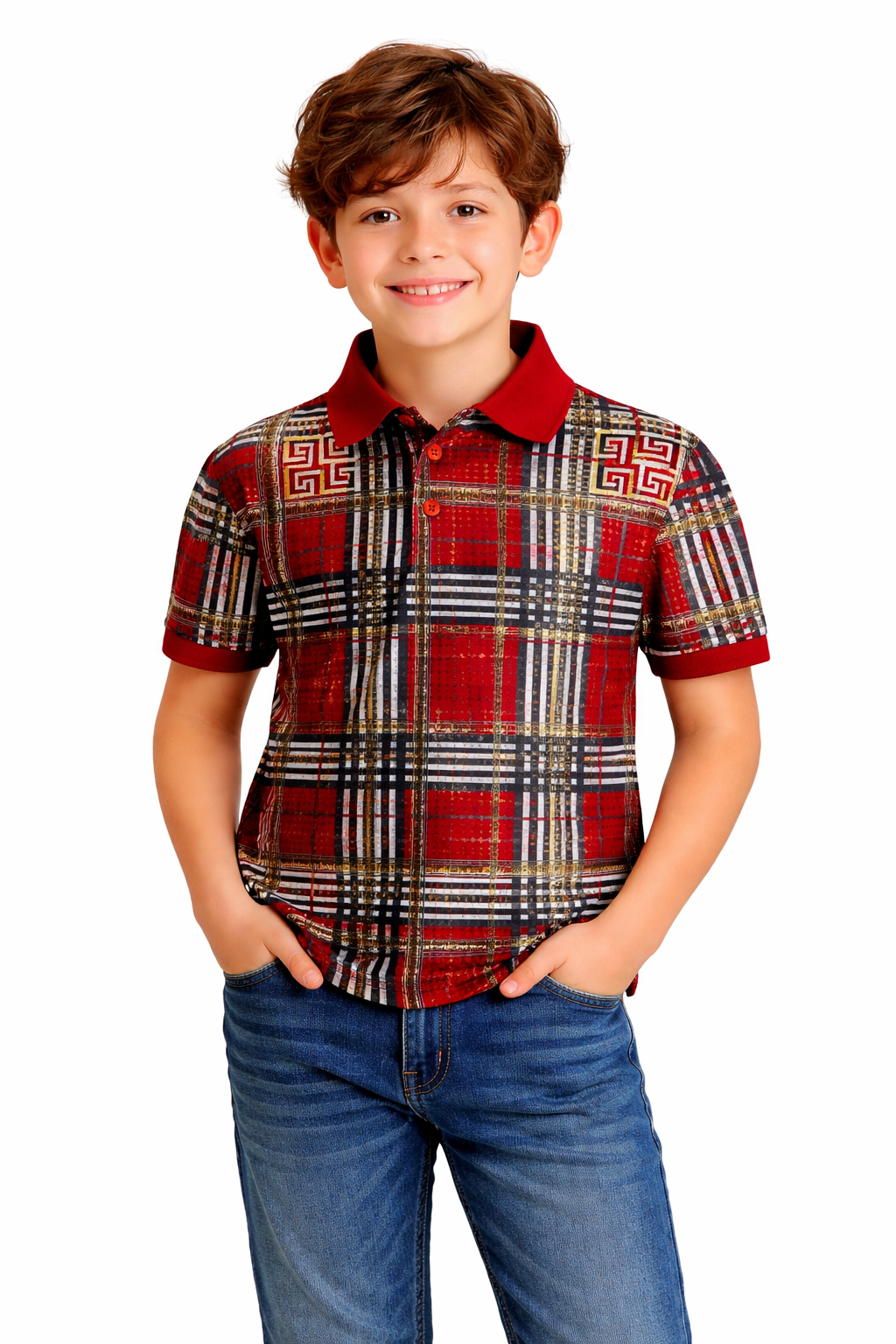 PAVINI KIDS Short Sleeve Polo Shirt
