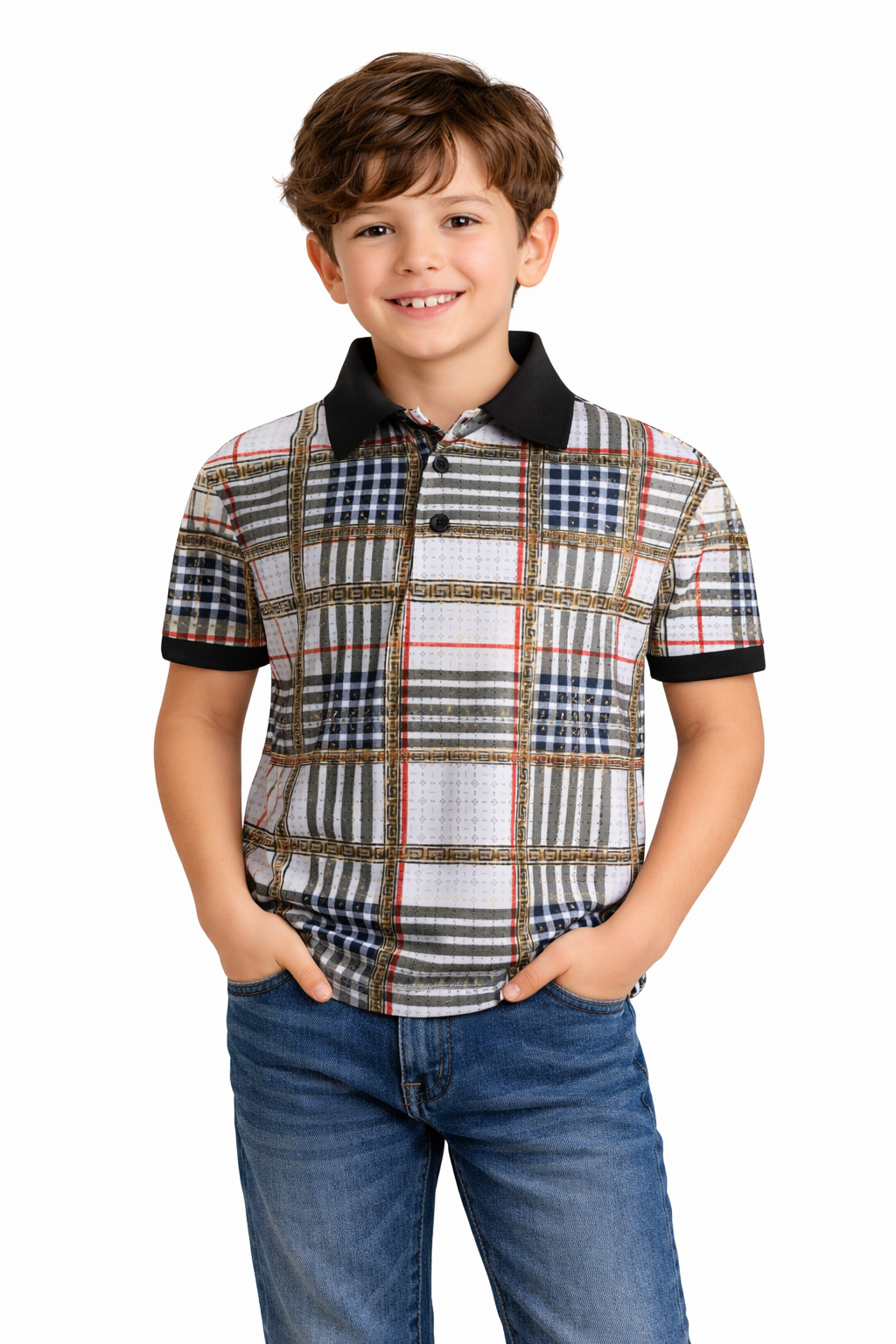 PAVINI KIDS Short Sleeve Polo Shirt