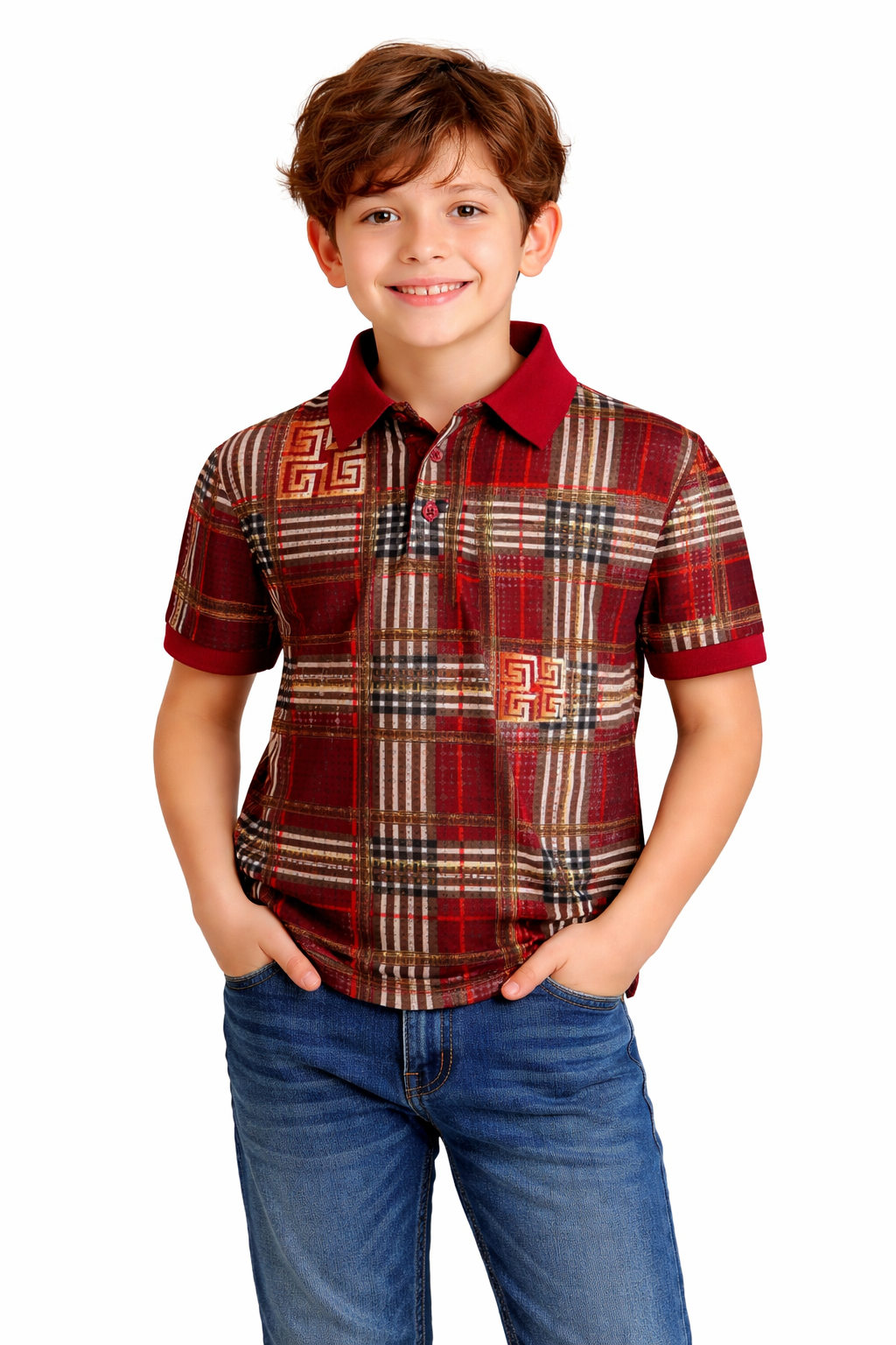 PAVINI KIDS Short Sleeve Polo Shirt