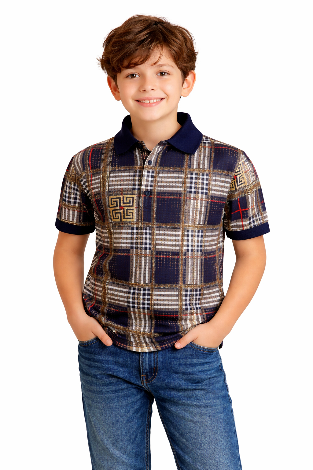 PAVINI KIDS Short Sleeve Polo Shirt