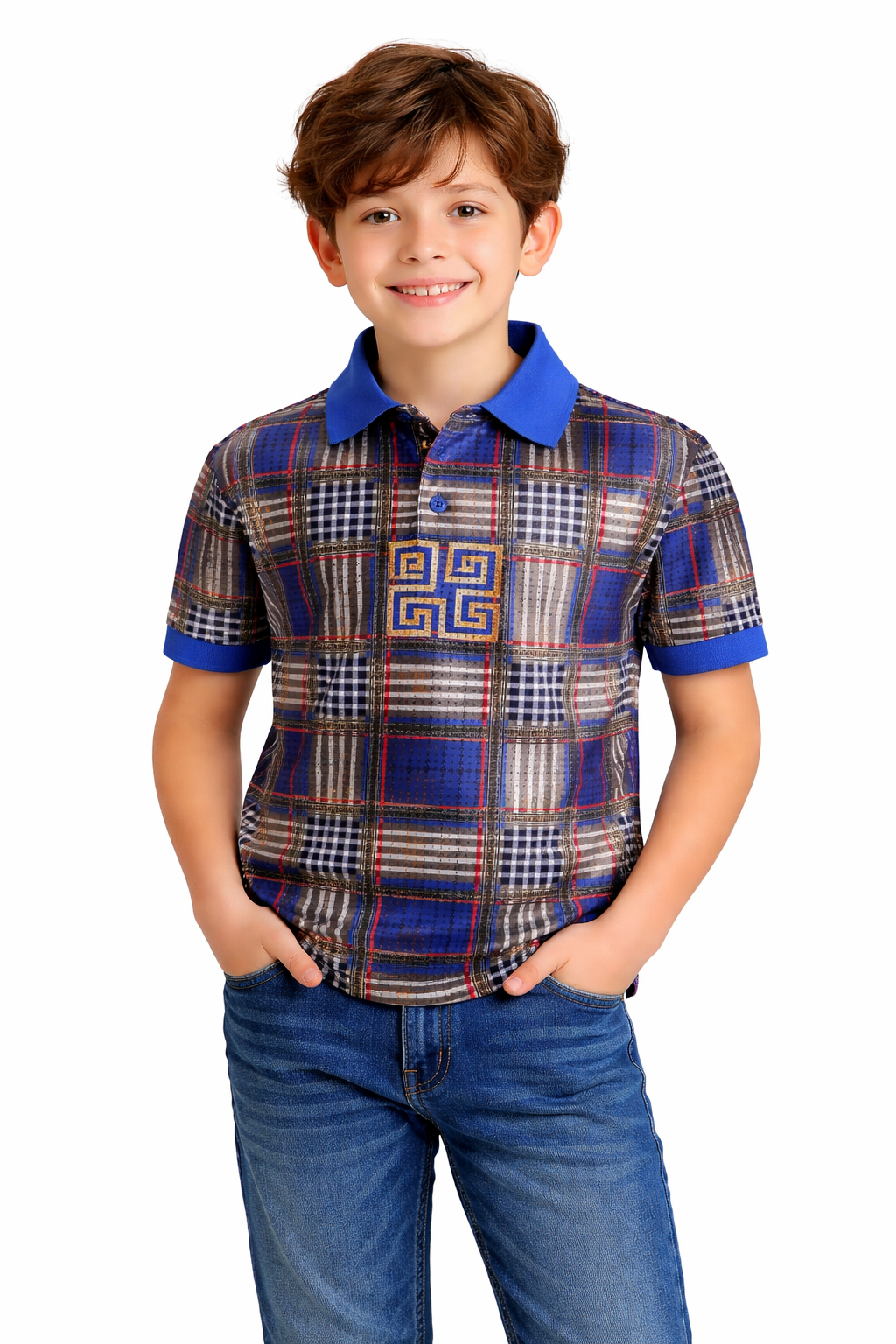 PAVINI KIDS Short Sleeve Polo Shirt