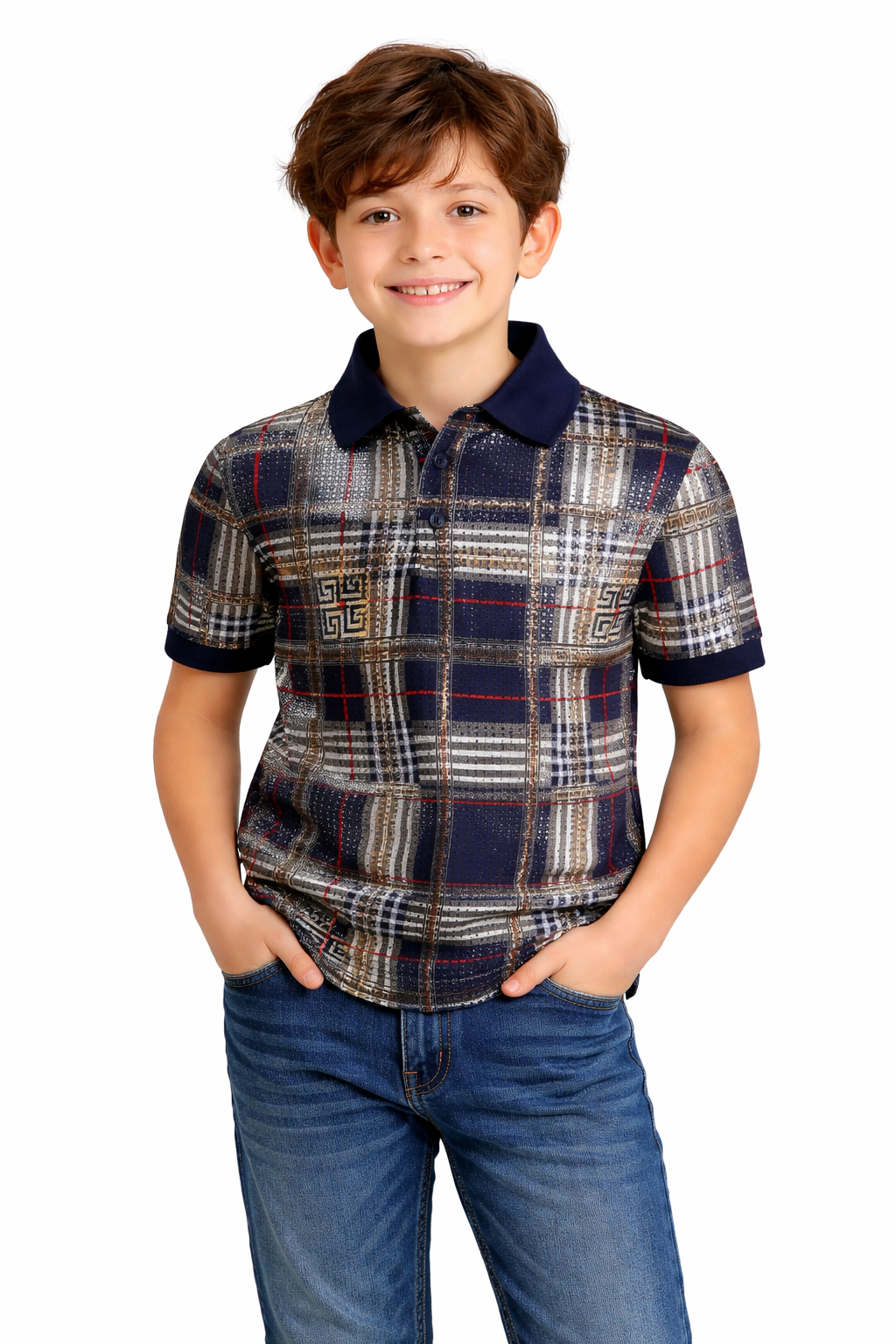 PAVINI KIDS Short Sleeve Polo Shirt