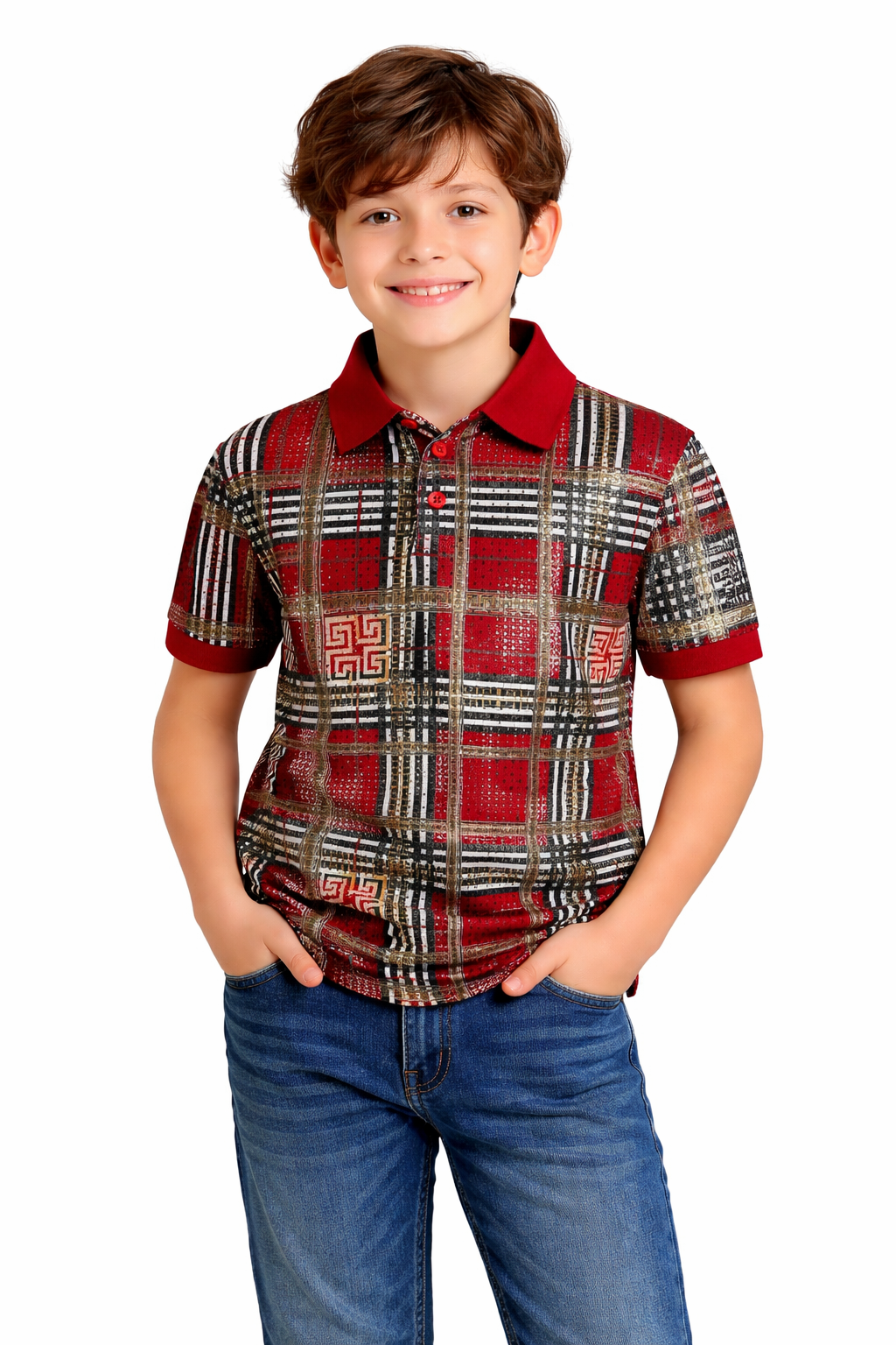 PAVINI KIDS Short Sleeve Polo Shirt