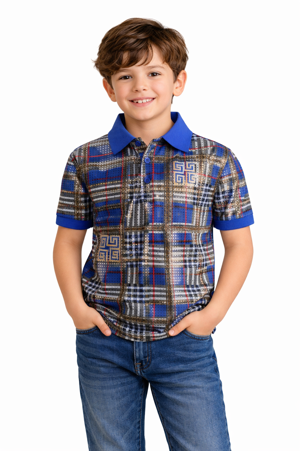 PAVINI KIDS Short Sleeve Polo Shirt