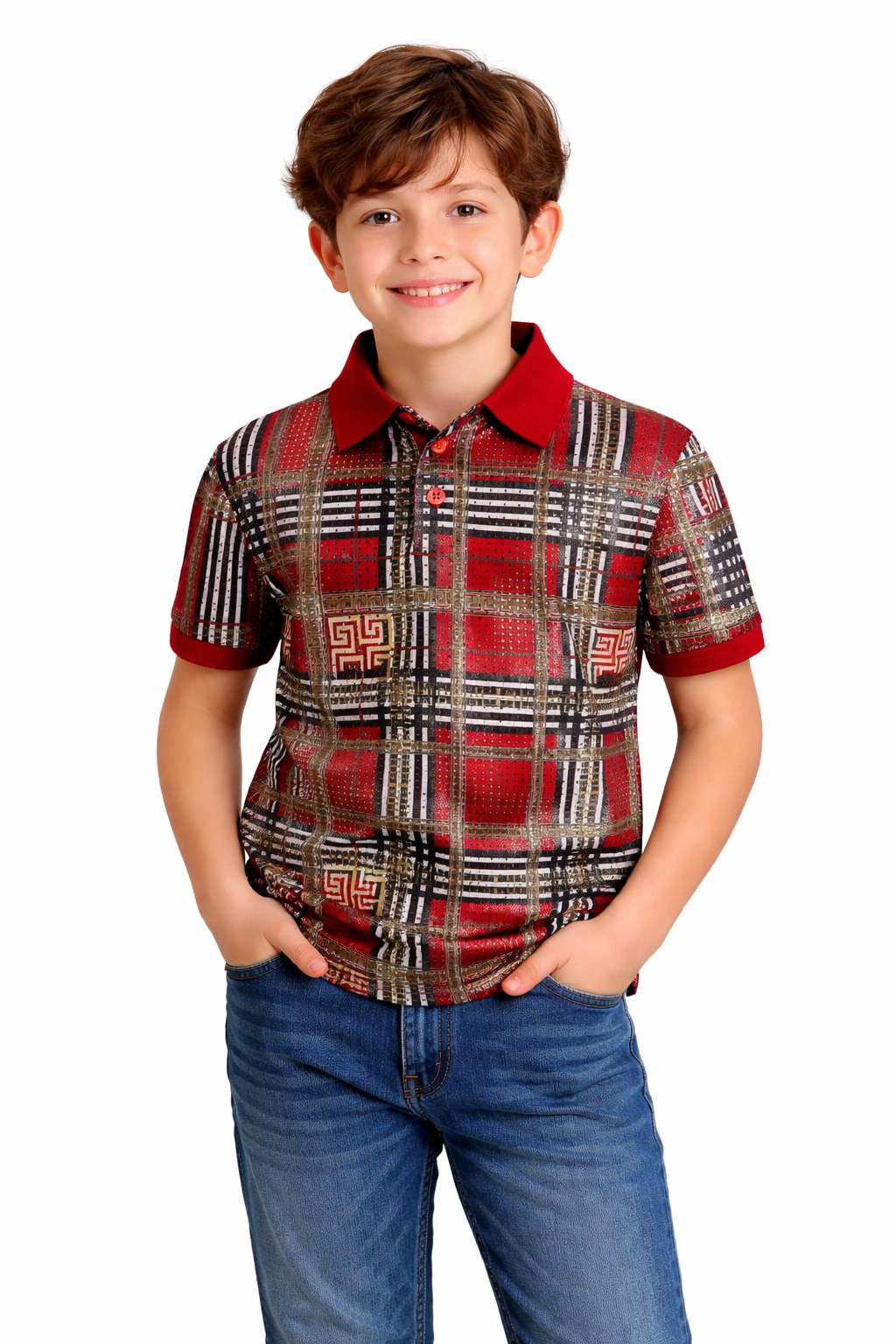 PAVINI KIDS Short Sleeve Polo Shirt