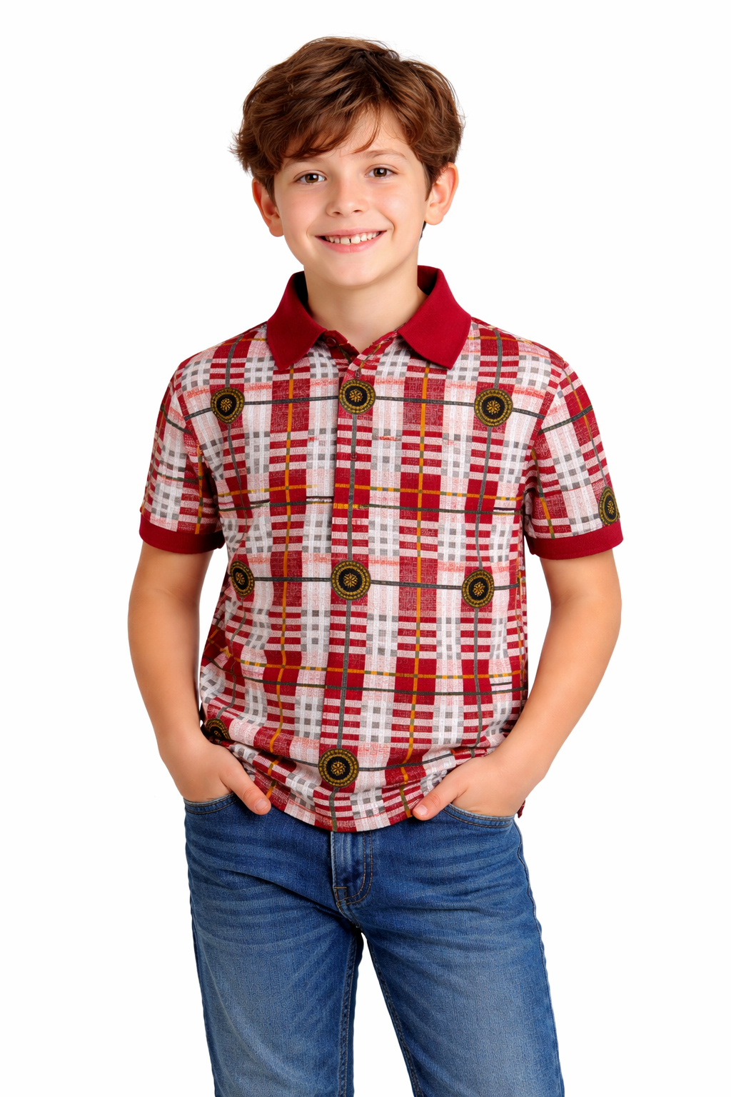 PAVINI KIDS Short Sleeve Polo Shirt