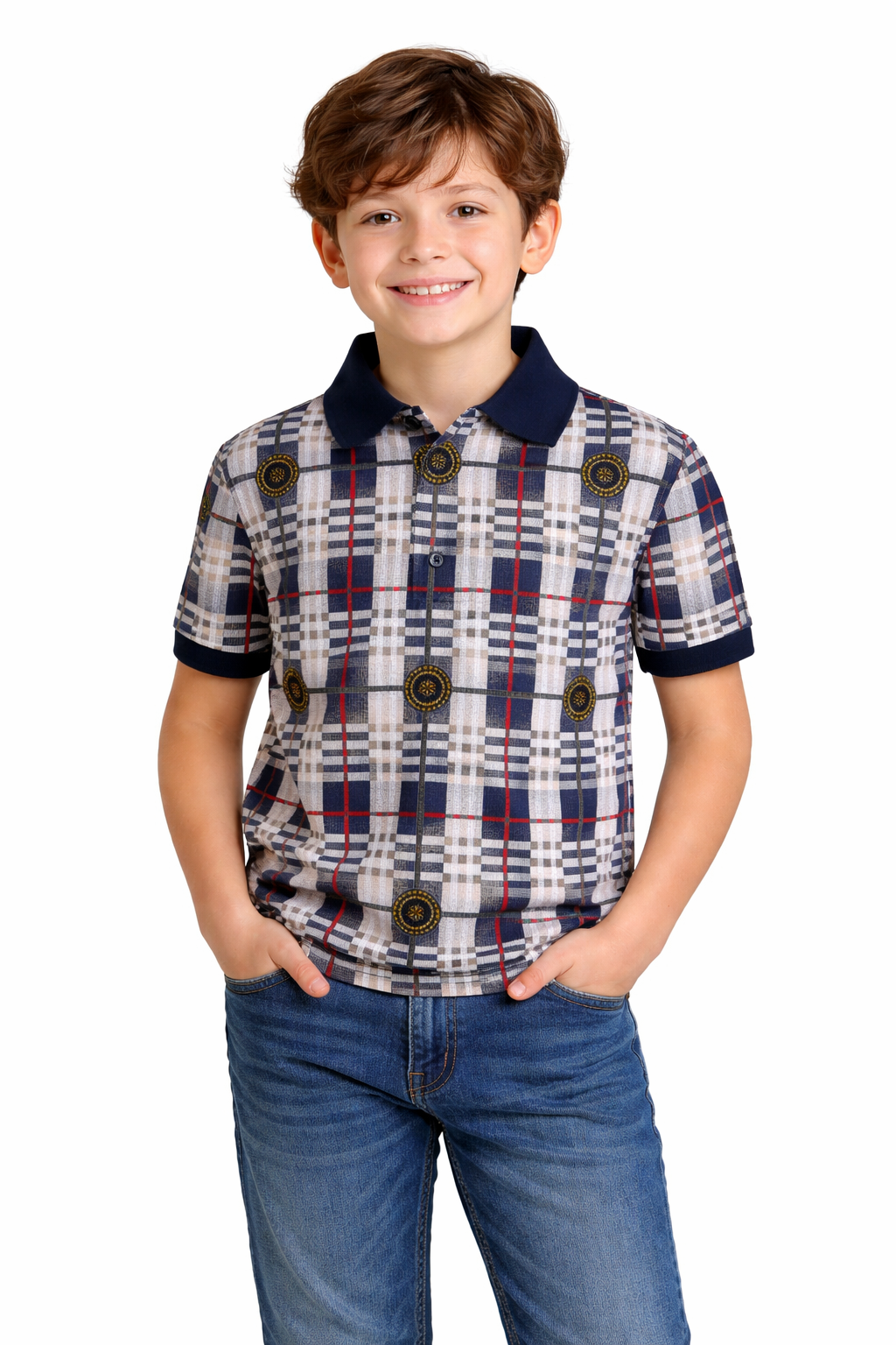 PAVINI KIDS Short Sleeve Polo Shirt