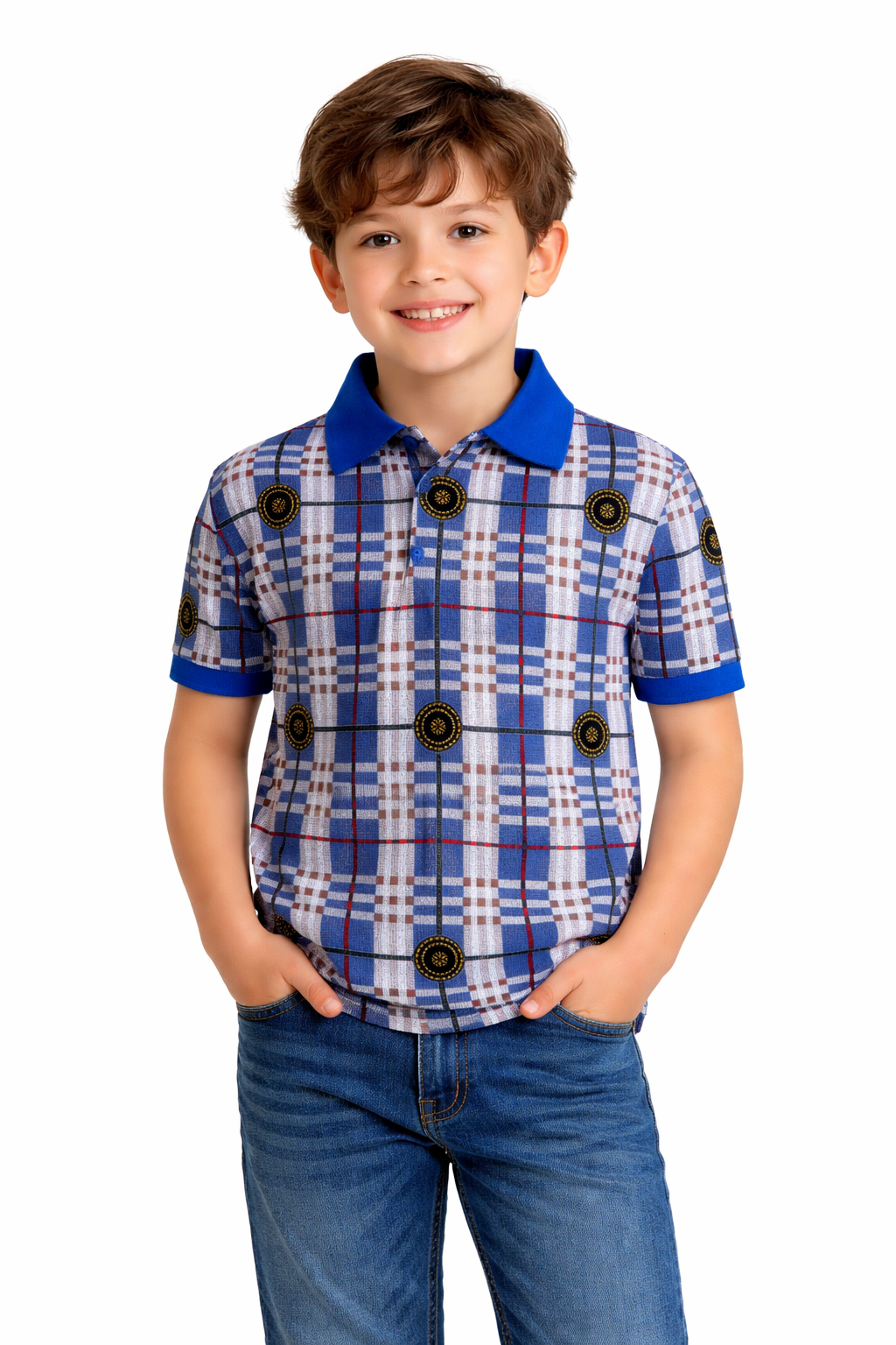PAVINI KIDS Short Sleeve Polo Shirt