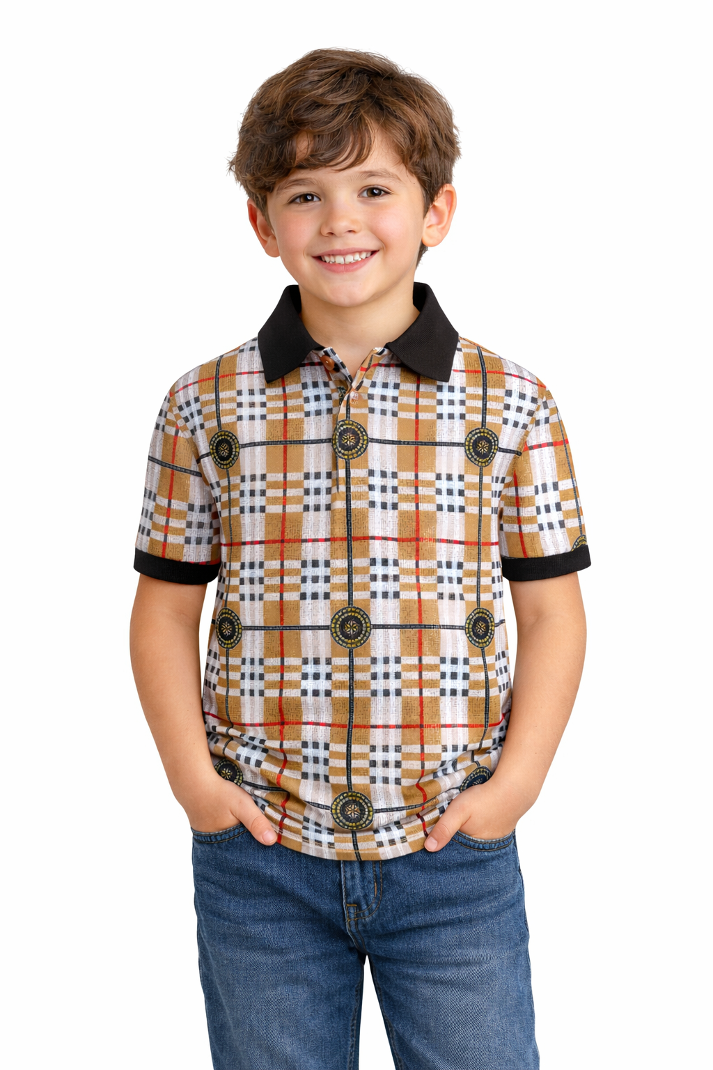 PAVINI KIDS Short Sleeve Polo Shirt