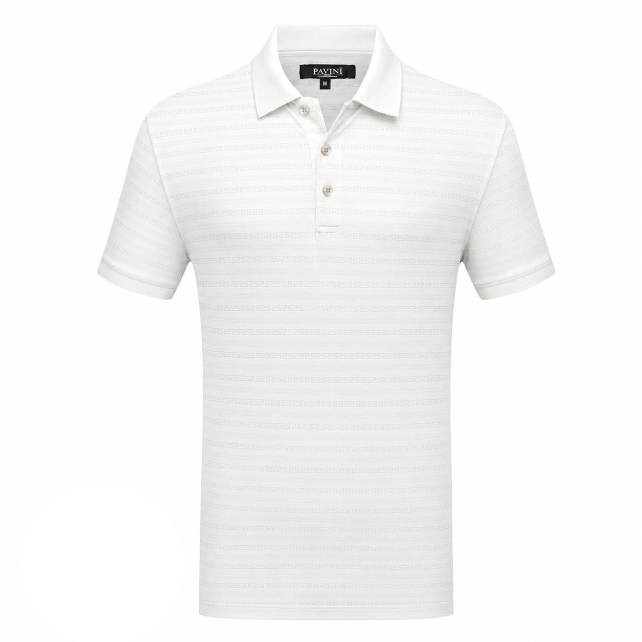 Short Sleeve Patterned Polo