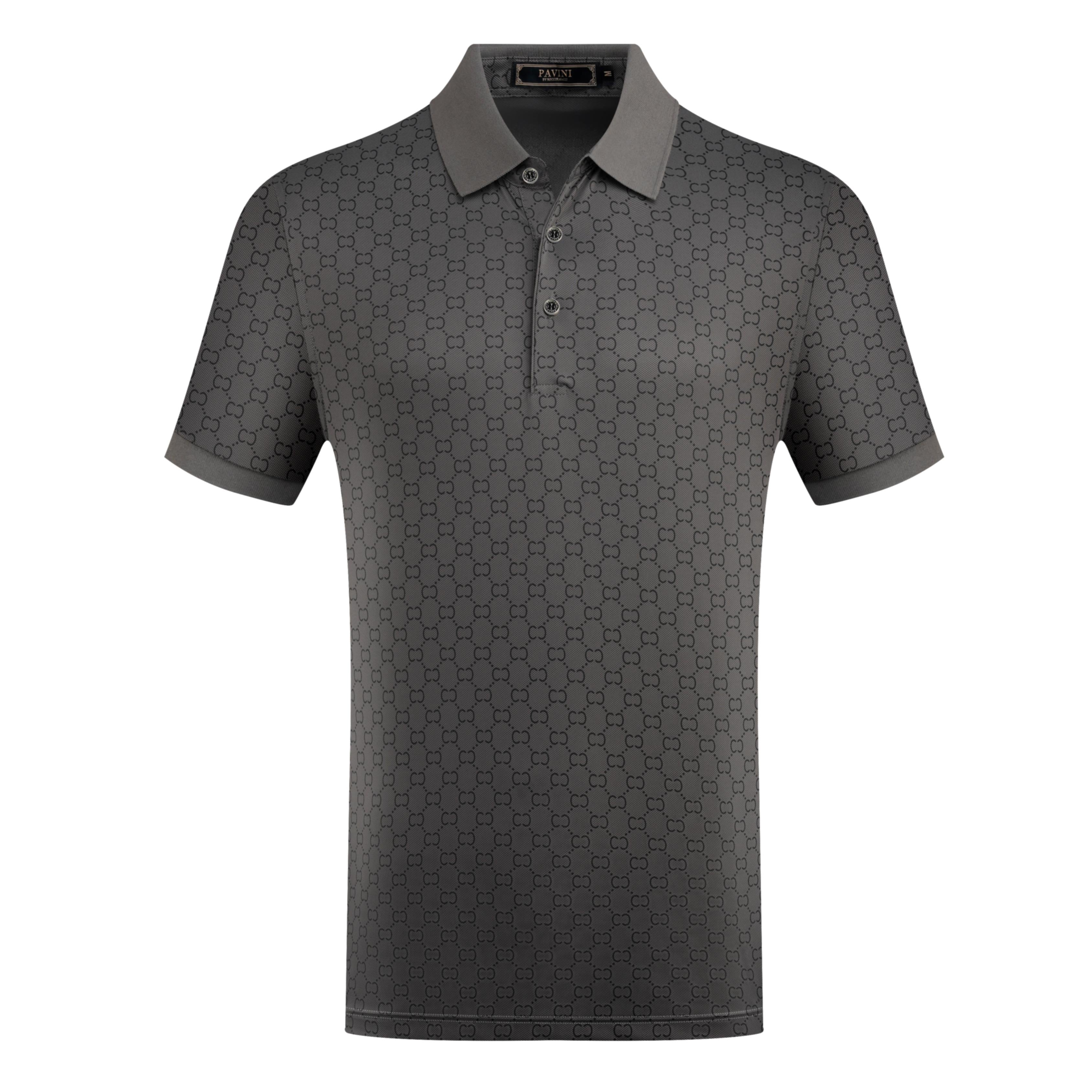 Allover Pattern Polo Shirt
