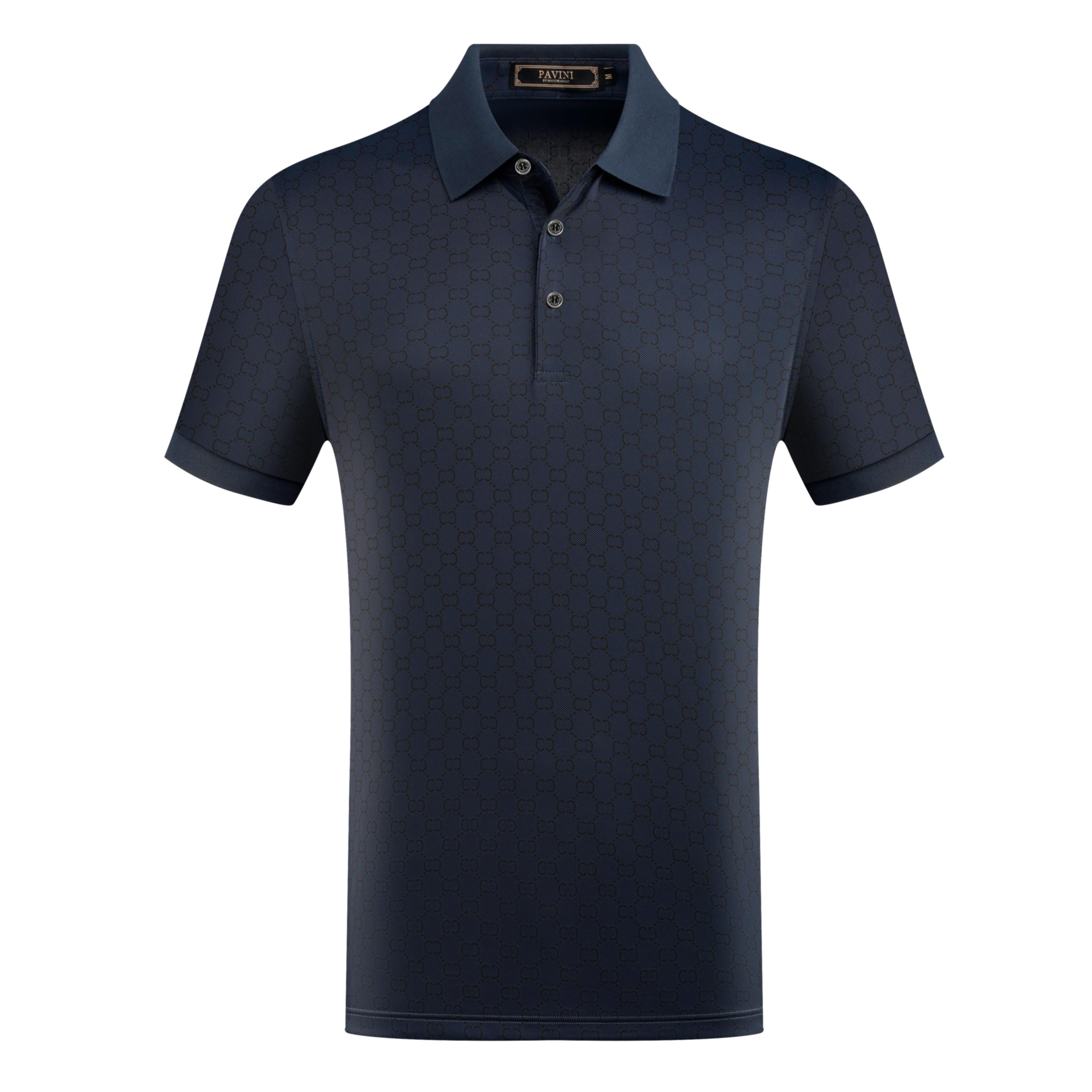 Allover Pattern Polo Shirt