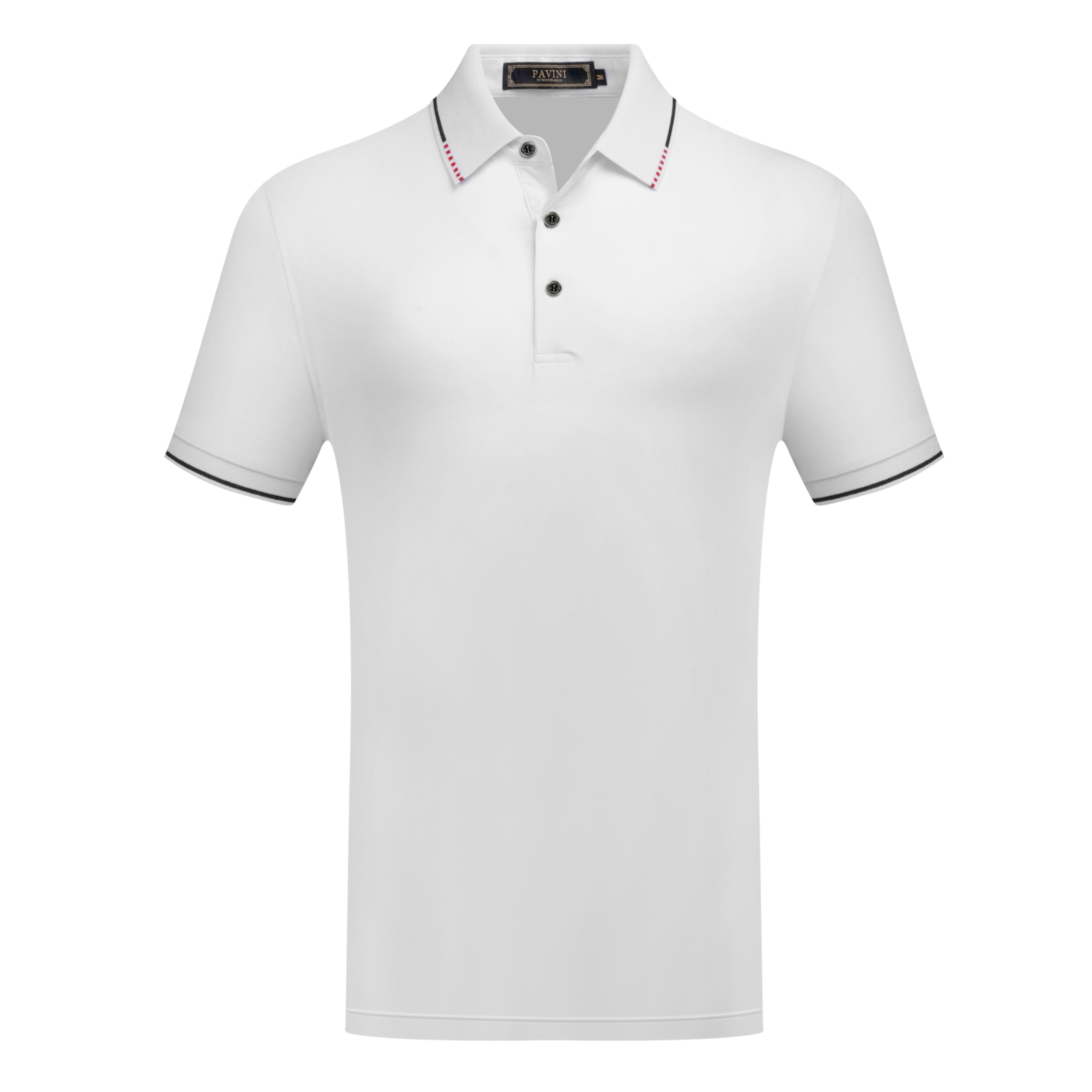 Polo Shirt with Contrast Trim Detail