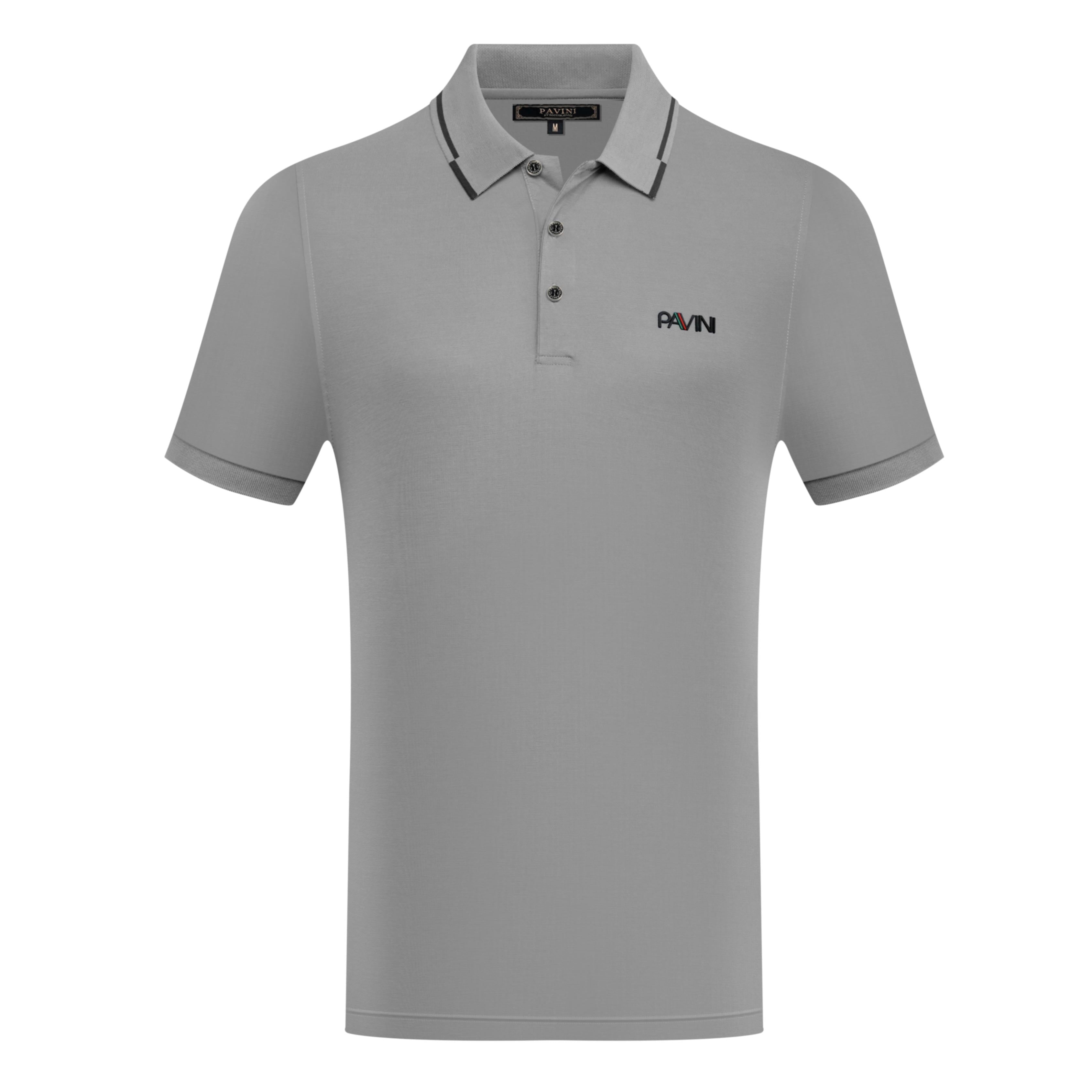 Polo Shirt with Chest Logo & Contrast Collar Trim