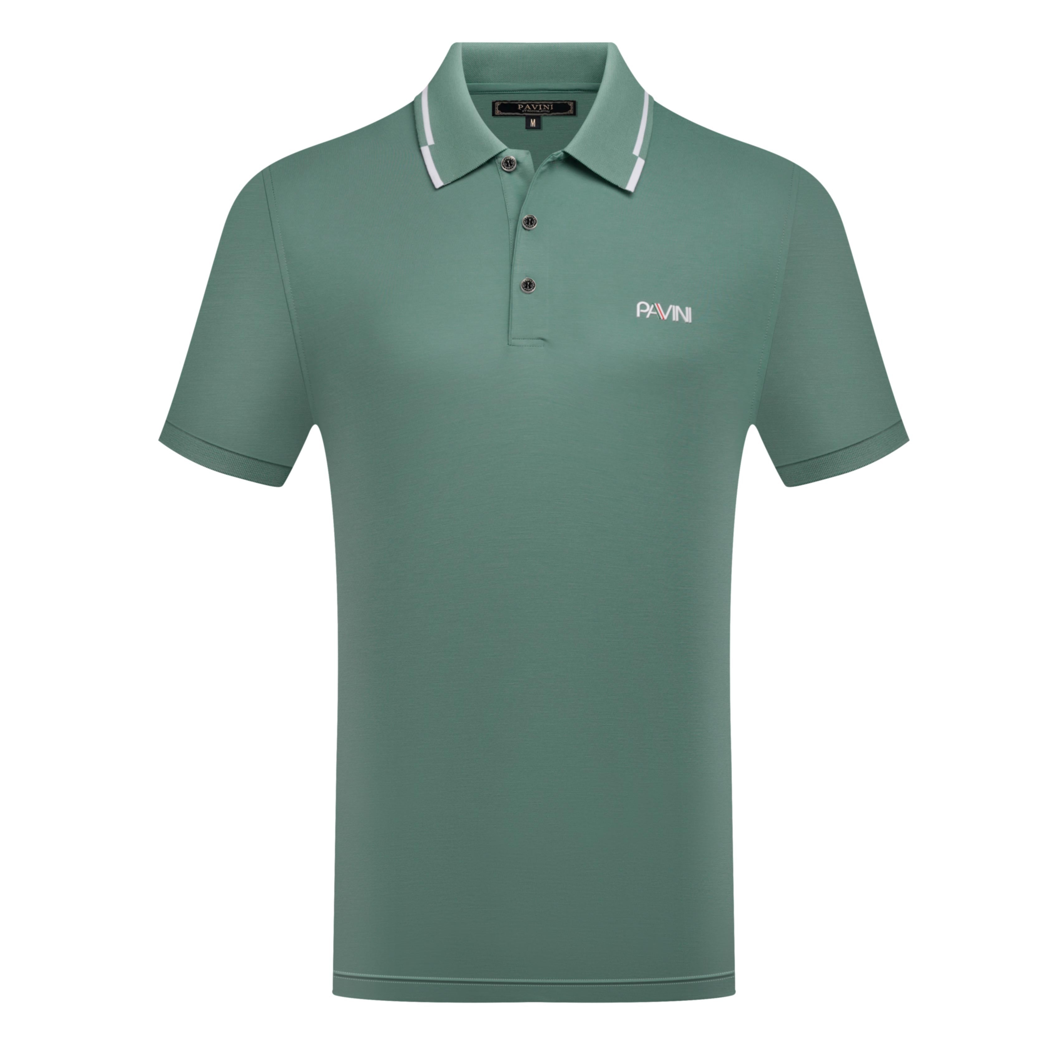 Polo Shirt with Chest Logo & Contrast Collar Trim