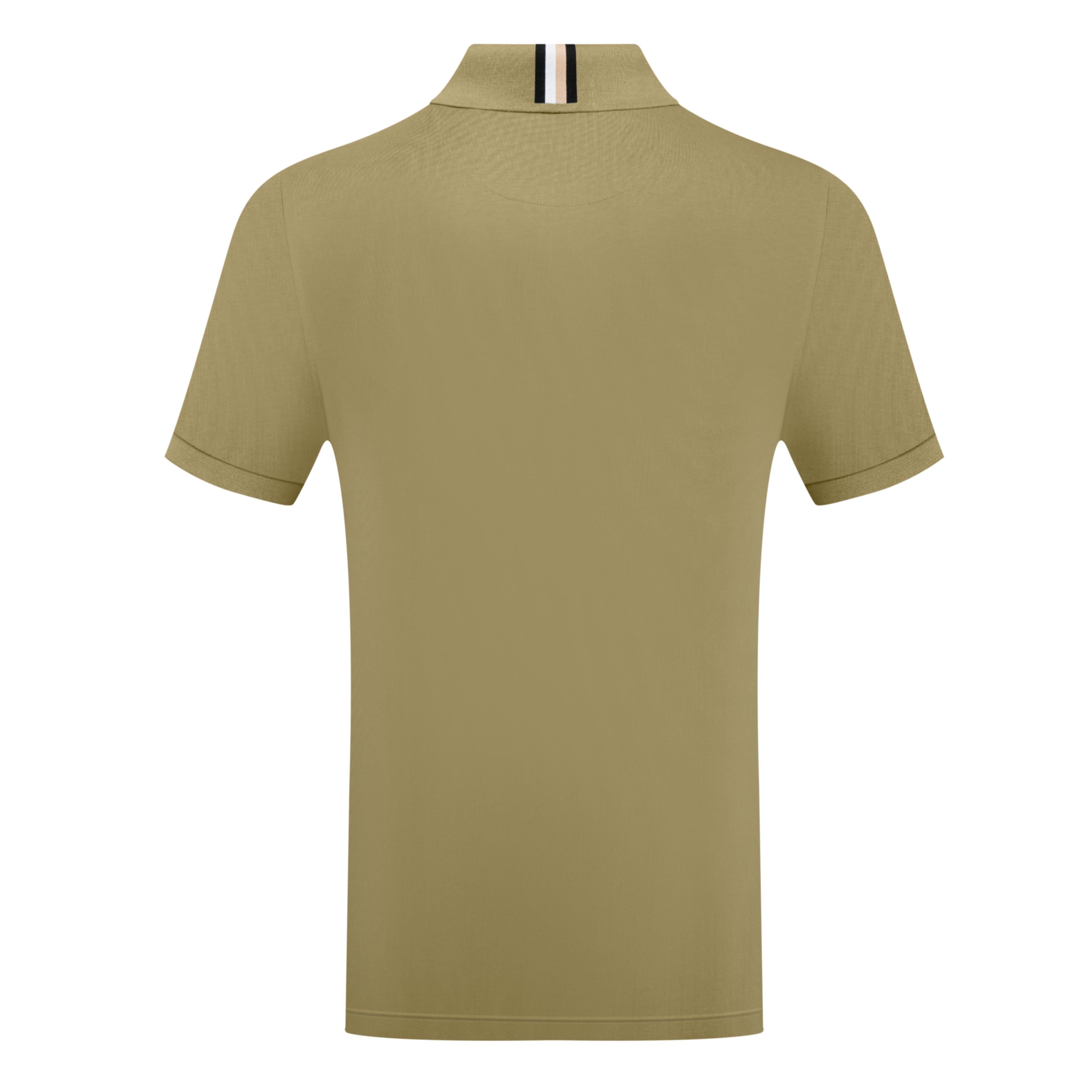 Solid Polo Shirt with Contrast Inner Collar Detail