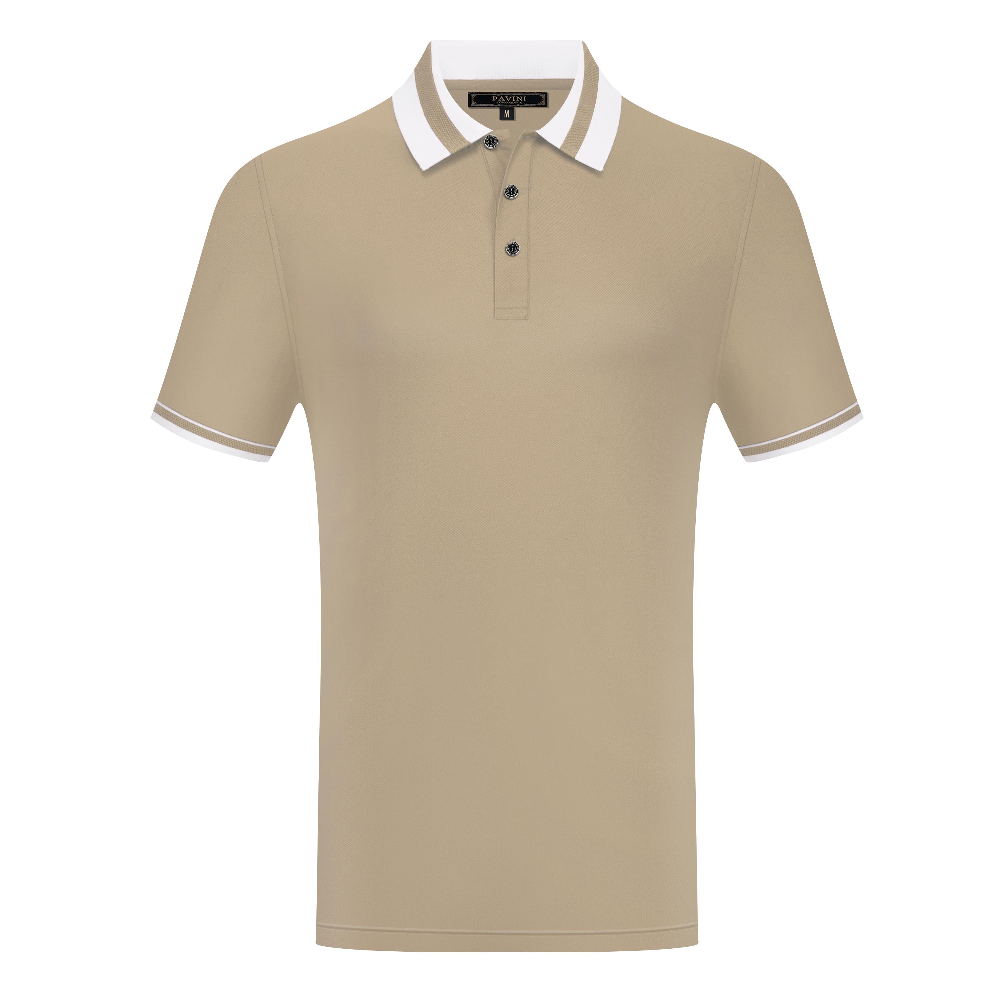 Men’s Contrast Collar Polo Shirt