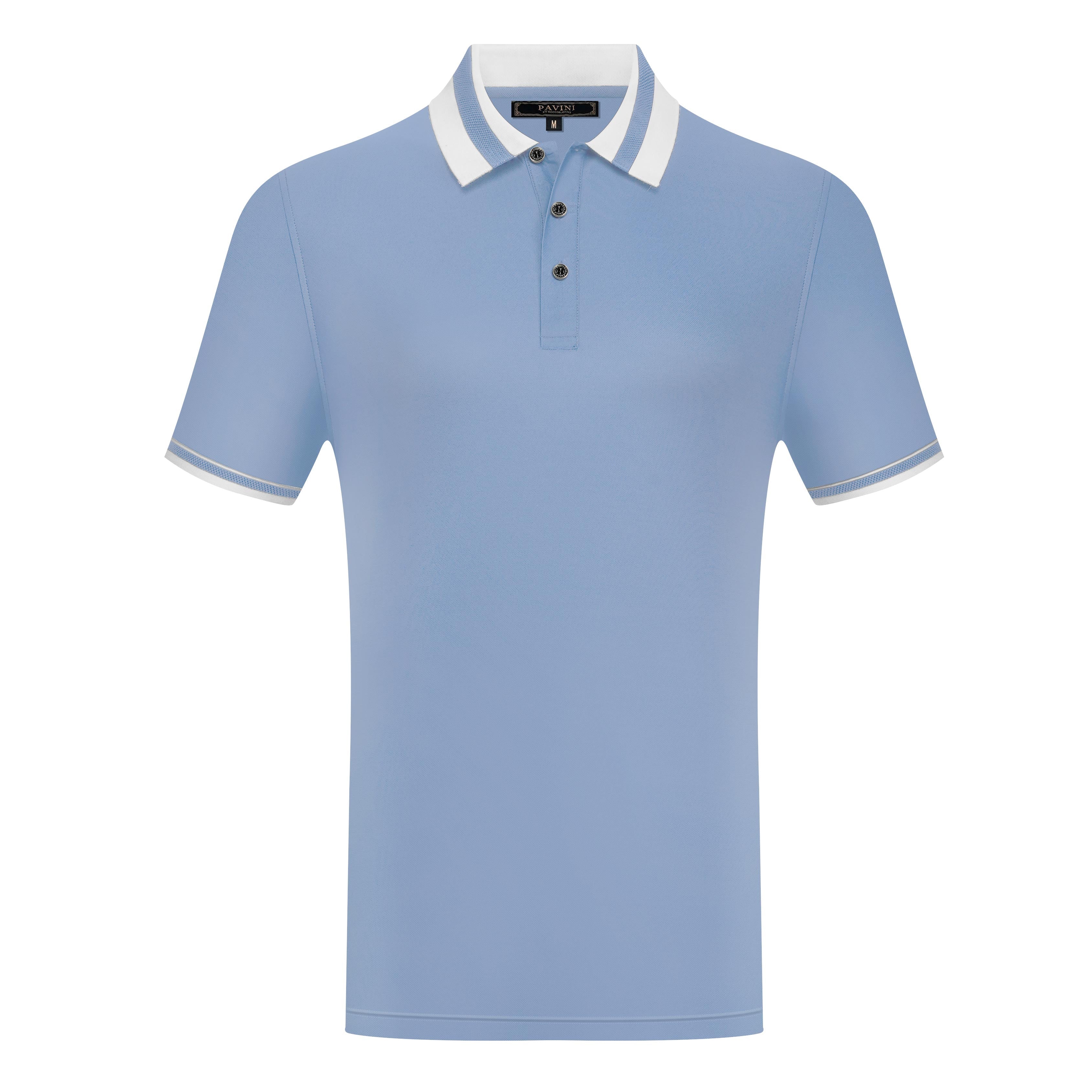 Men’s Contrast Collar Polo Shirt