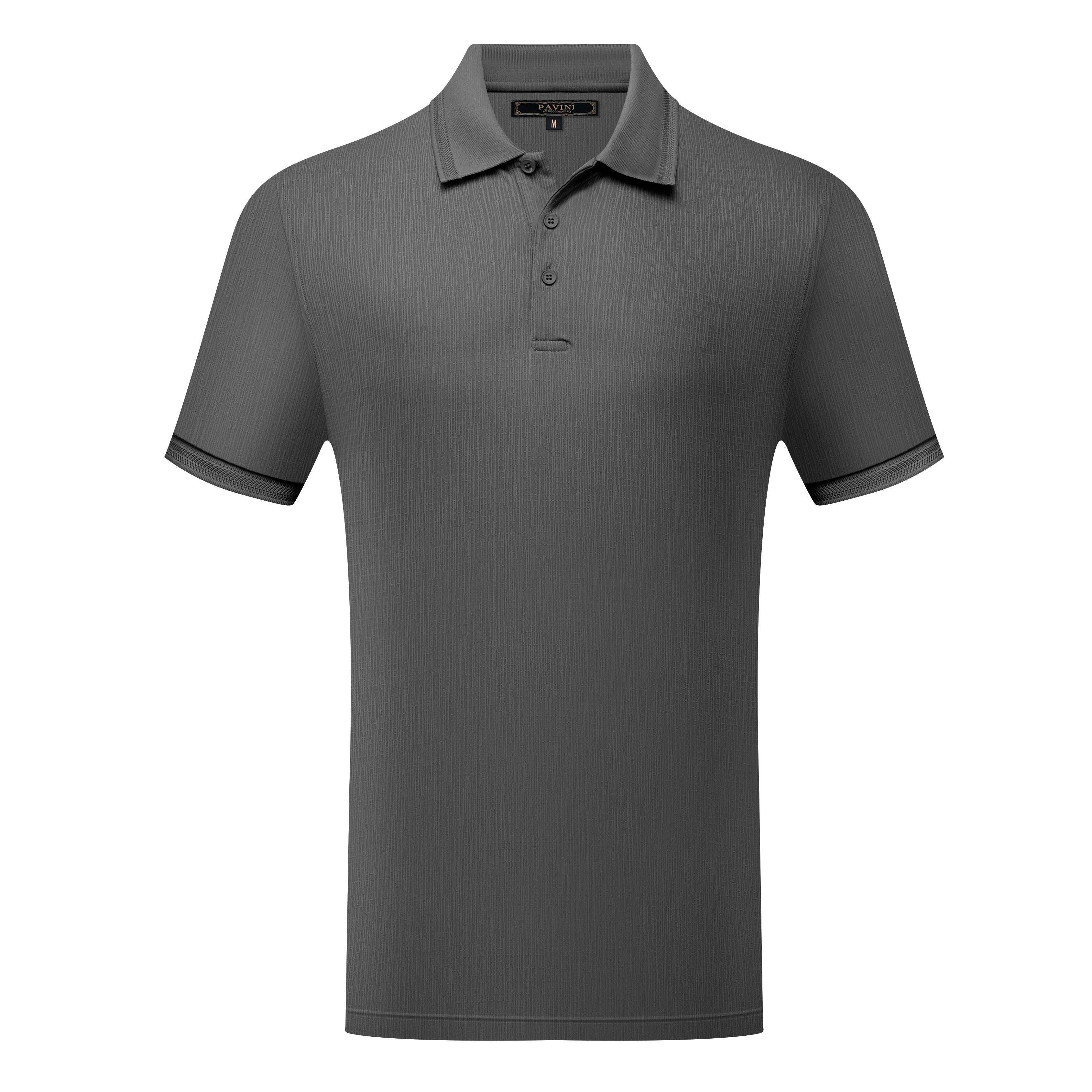 Men’s Textured Polo Shirt