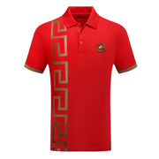 Vertical Greek Key Polo Shirt