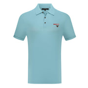 Men’s Solid Polo Shirt with Logo Chest Detail
