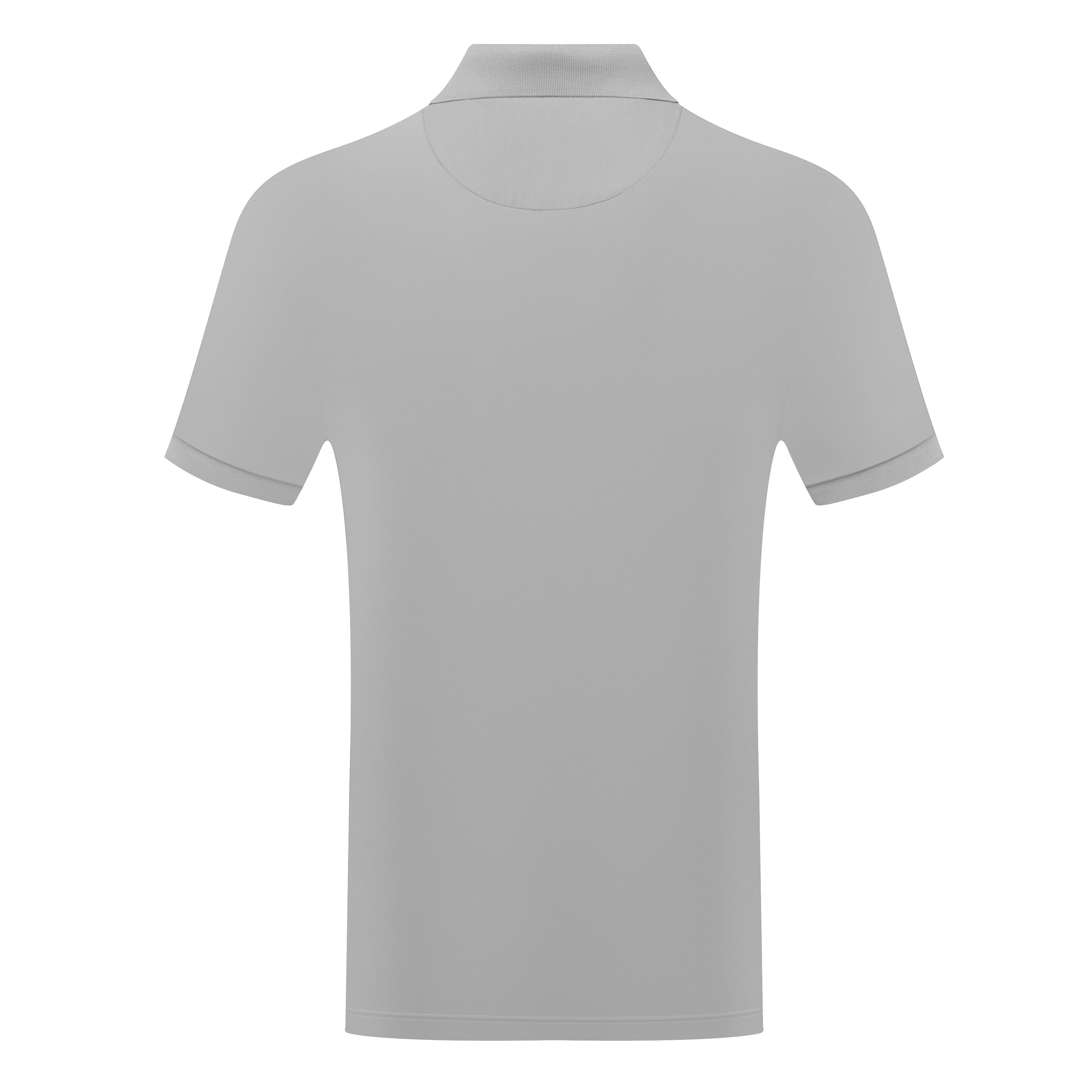Short Sleeve Solid Polo with Chest Logo Detail