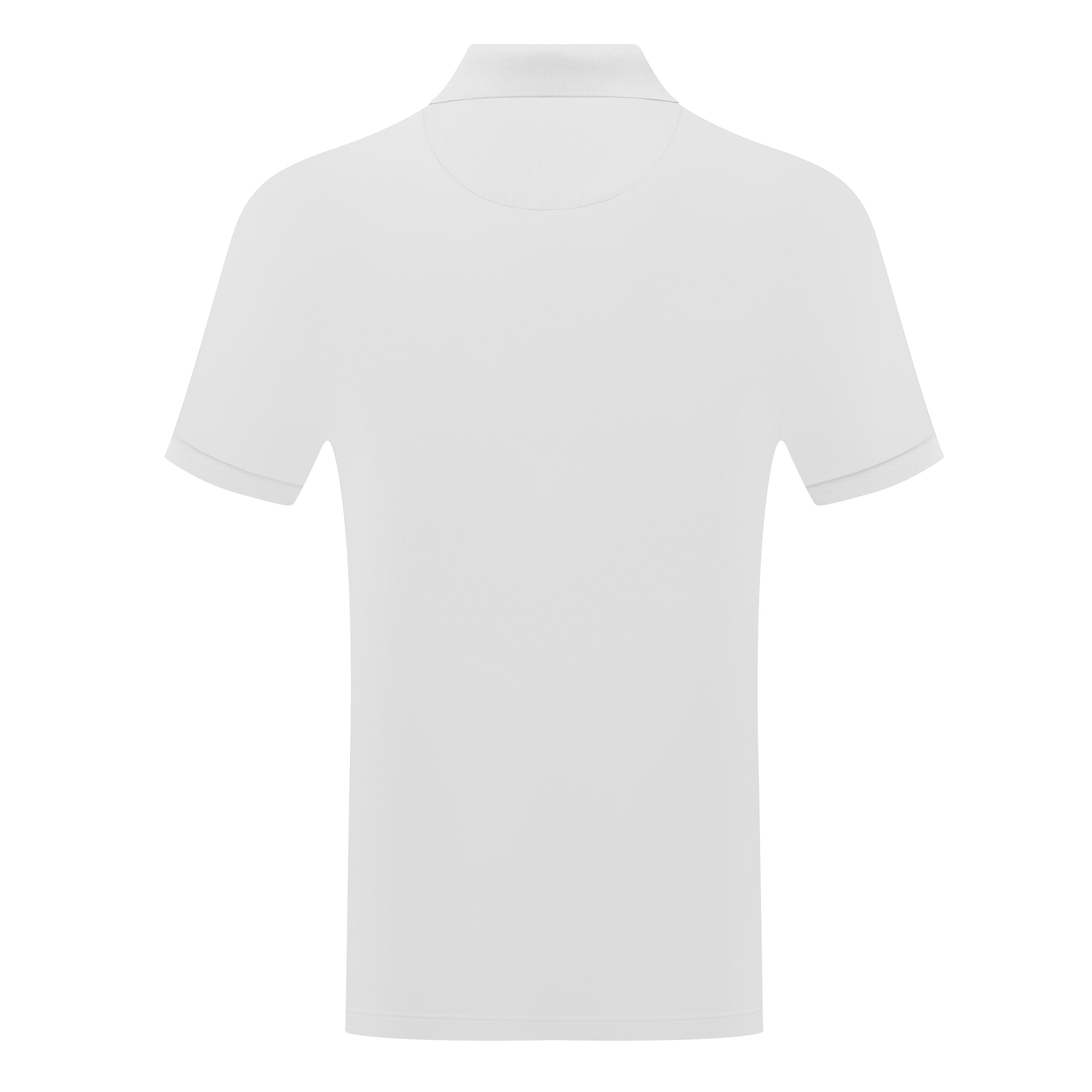 Short Sleeve Solid Polo with Chest Logo Detail