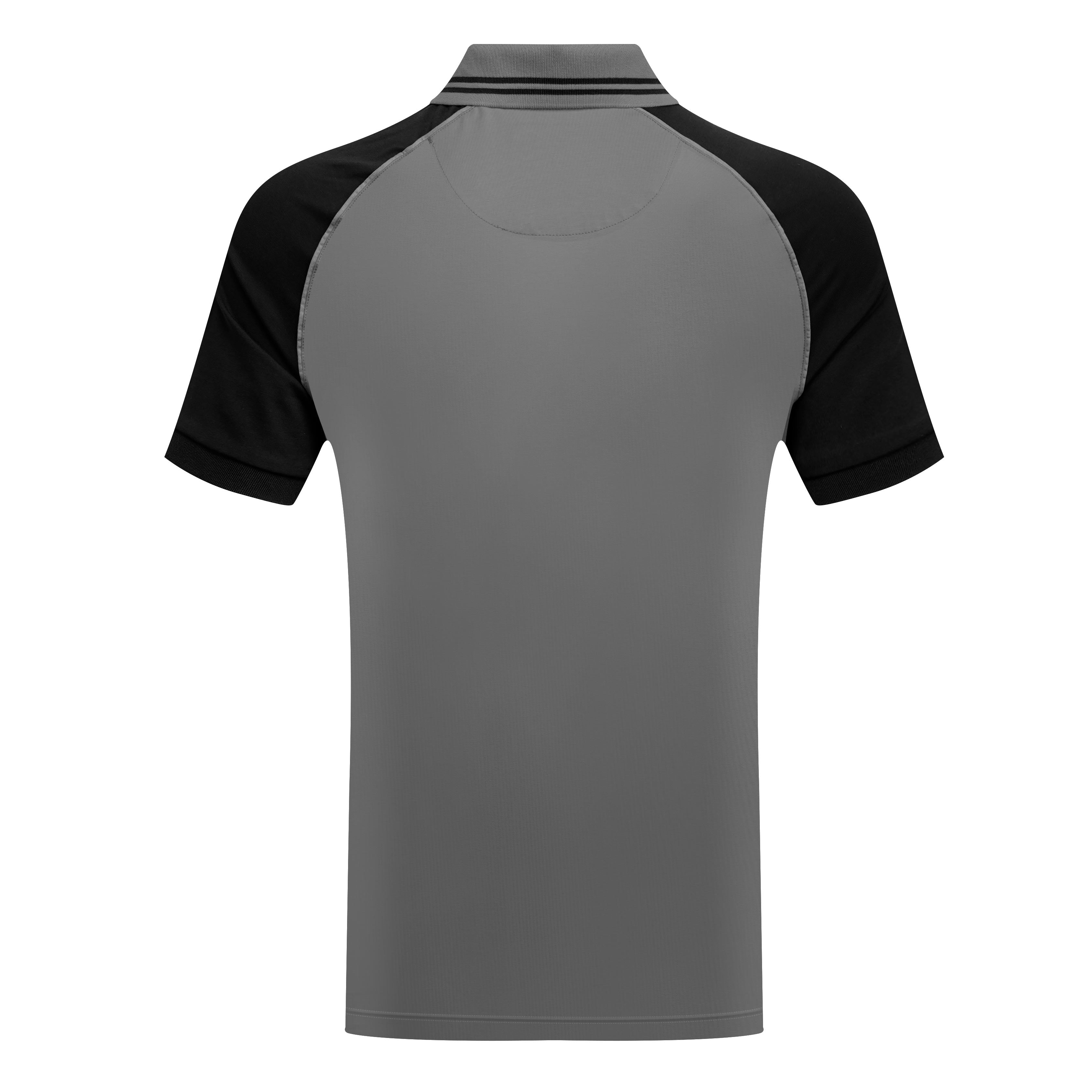 Men’s Polo Shirt with Contrast Sleeves & Squirrel Emblem