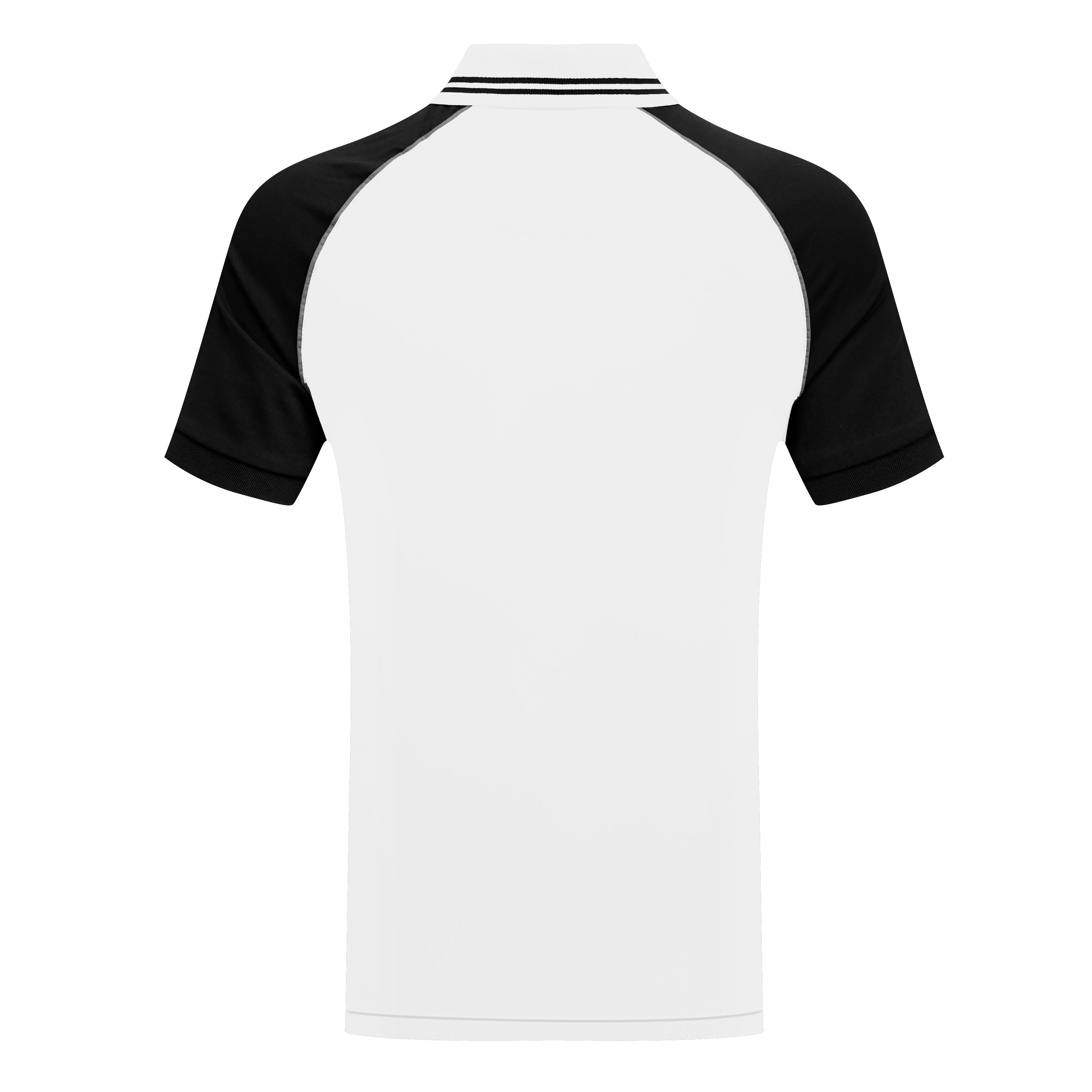 Men’s Polo Shirt with Contrast Sleeves & Squirrel Emblem