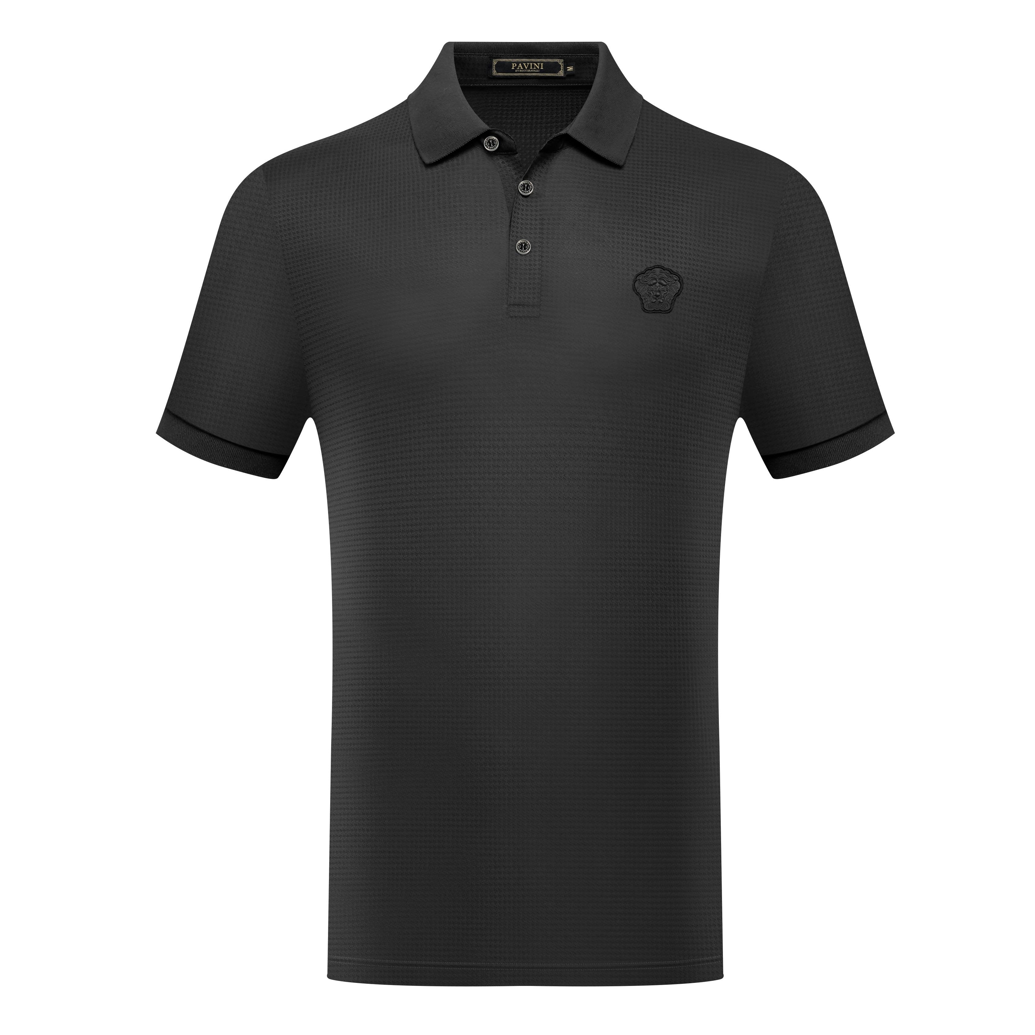 Textured Band Polo Shirt