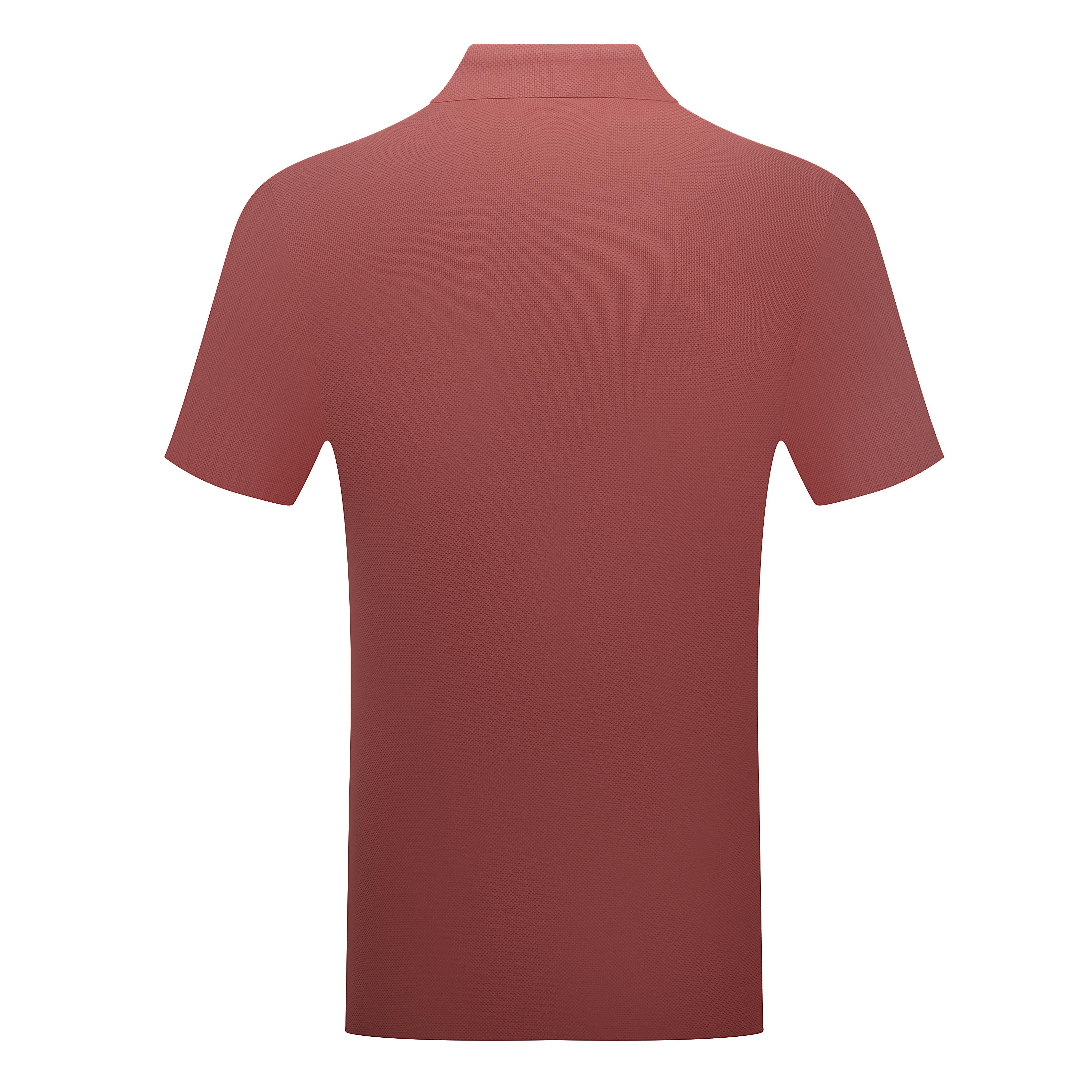 Short Sleeve Polo with Chest Stripe Detail