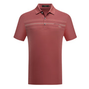 Short Sleeve Polo with Chest Stripe Detail
