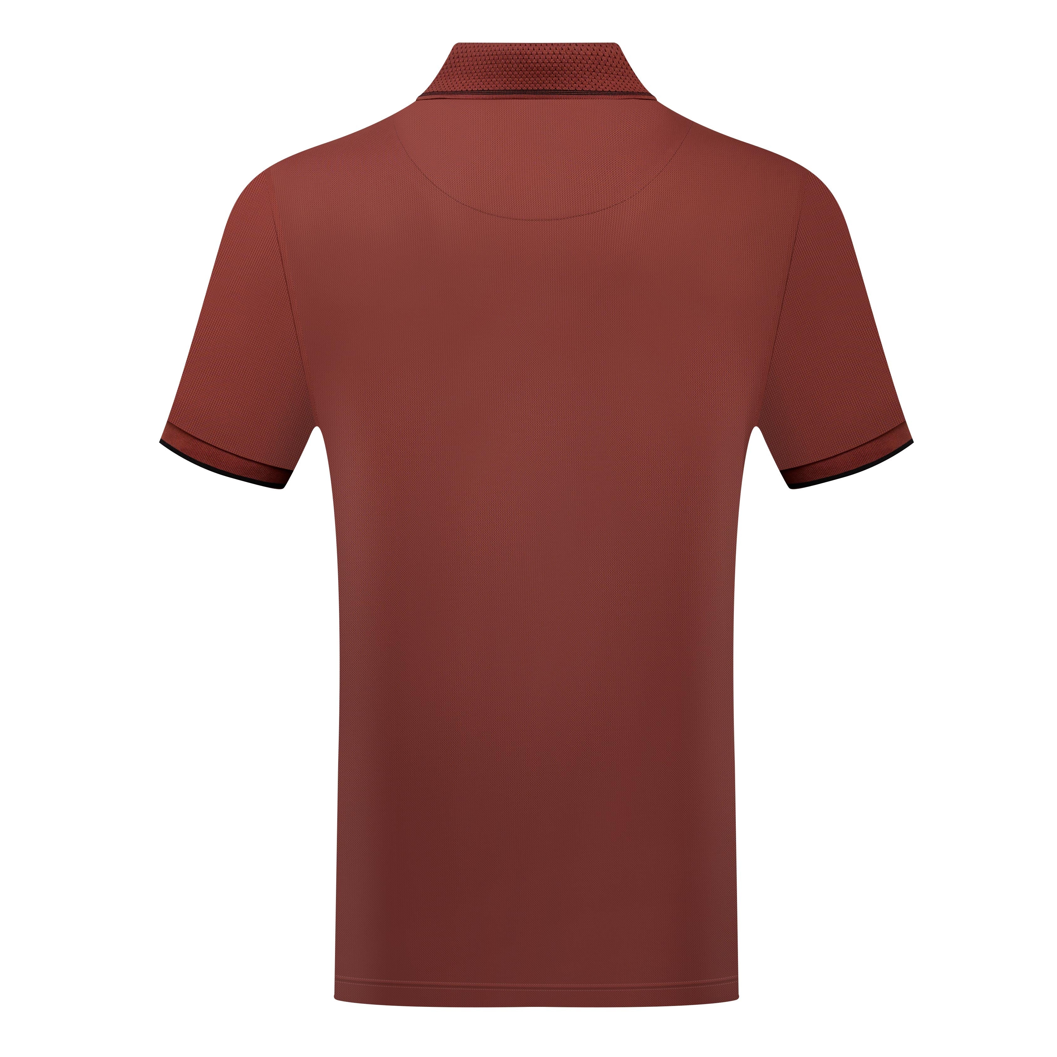 Short Sleeve Polo with Contrast Collar & Sleeve Trim