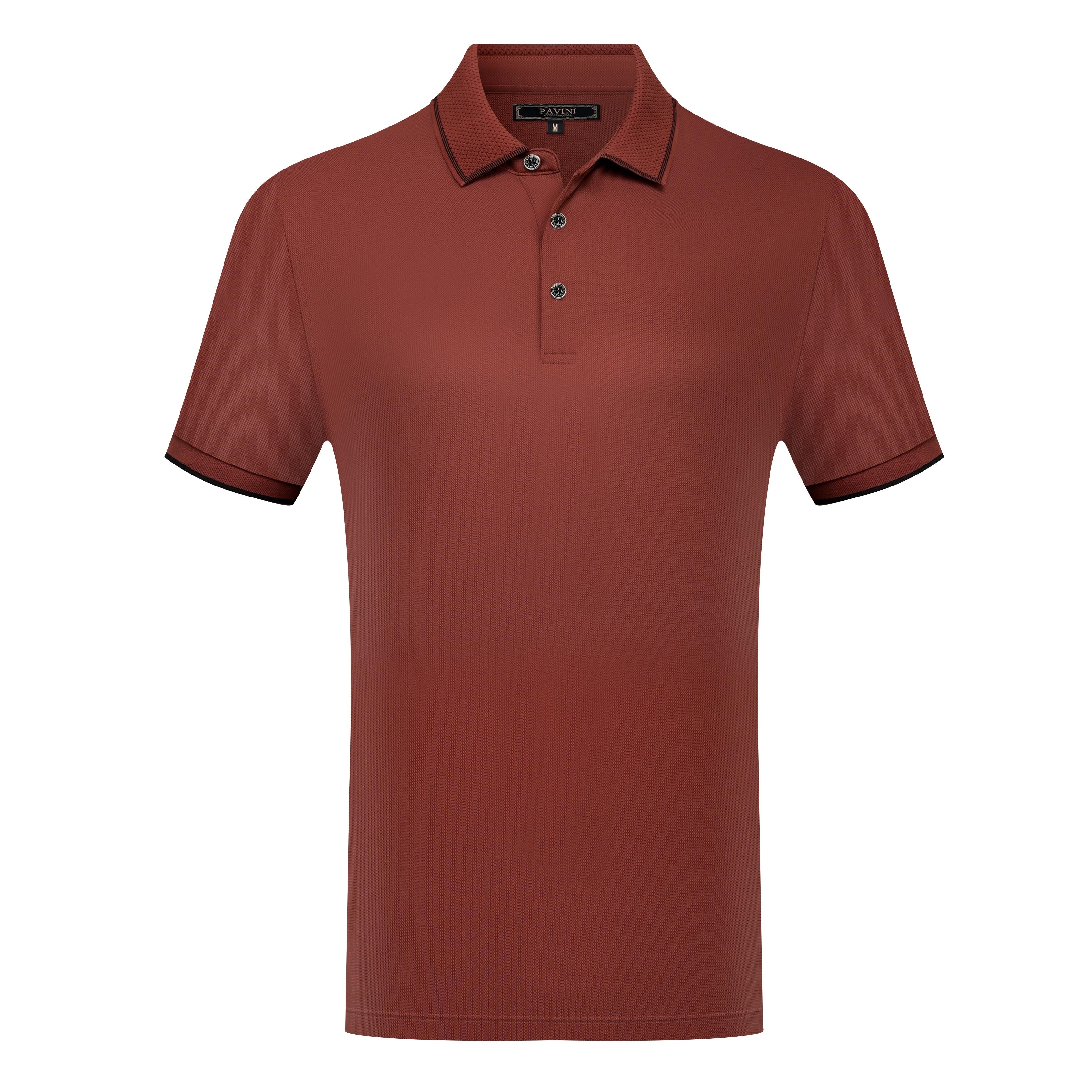 Short Sleeve Polo with Contrast Collar & Sleeve Trim