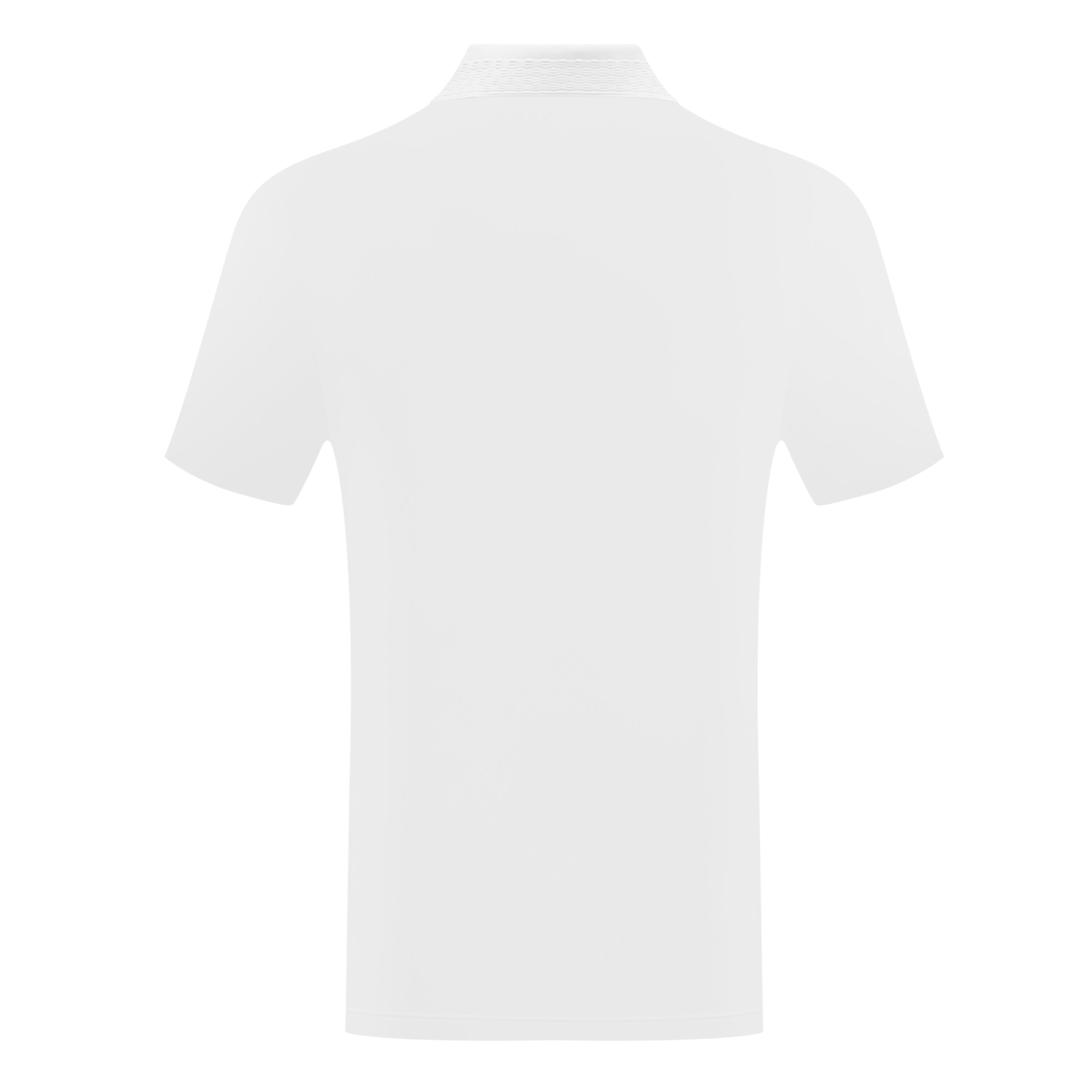 Short Sleeve Polo with Textured Collar Detail