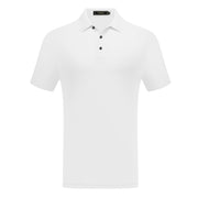 Short Sleeve Polo with Textured Collar Detail