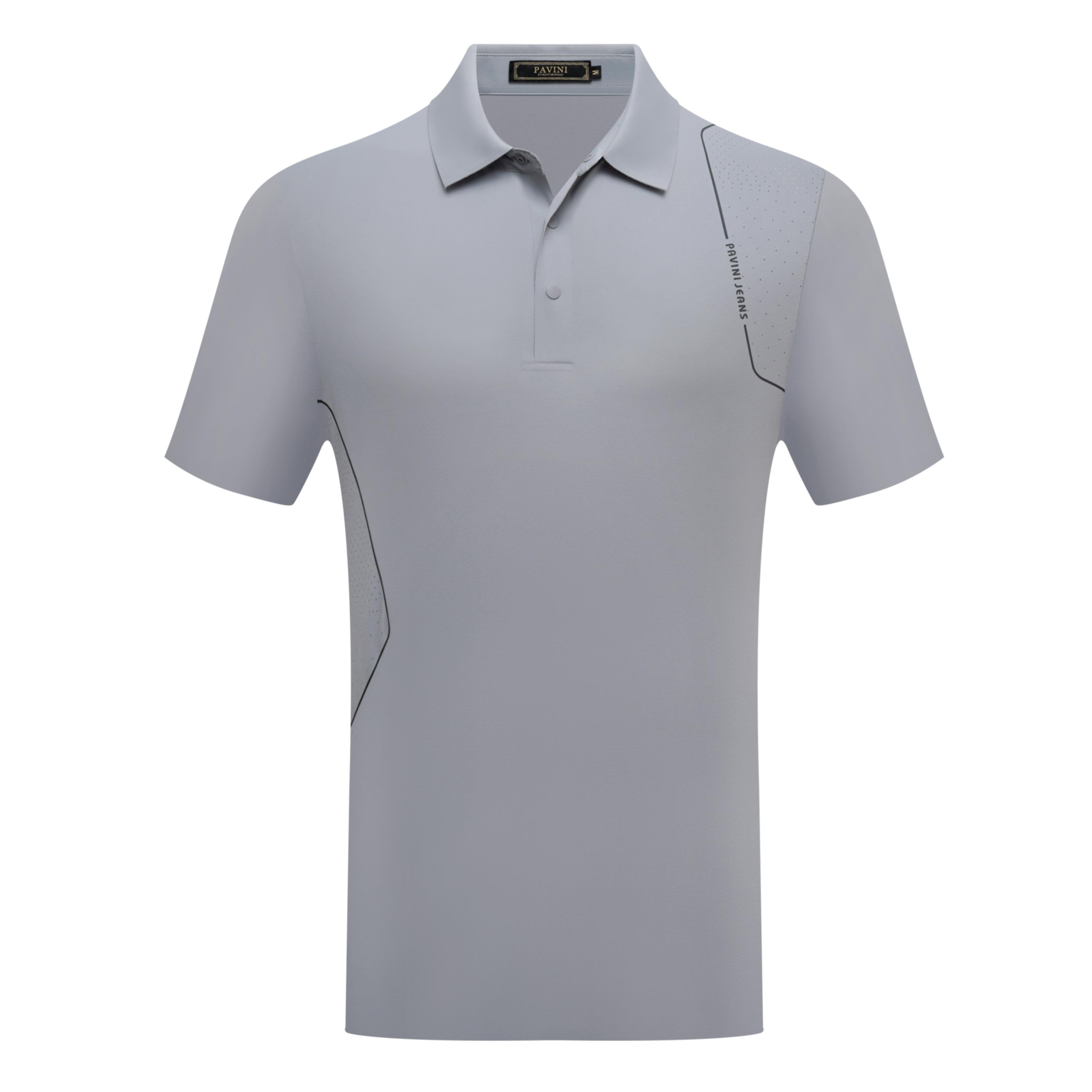 Men’s Polo Shirt with Minimal Line Detail