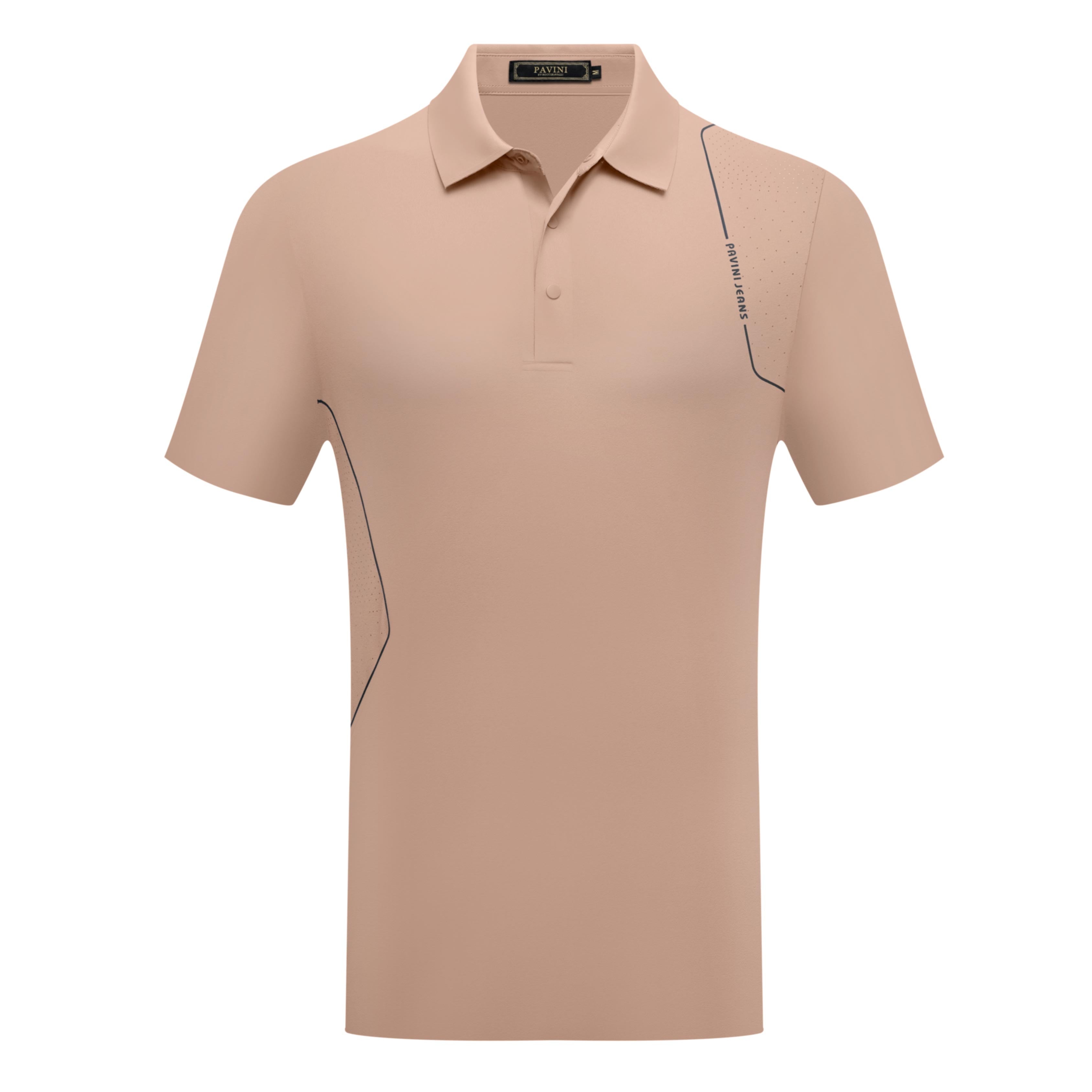Men’s Polo Shirt with Minimal Line Detail