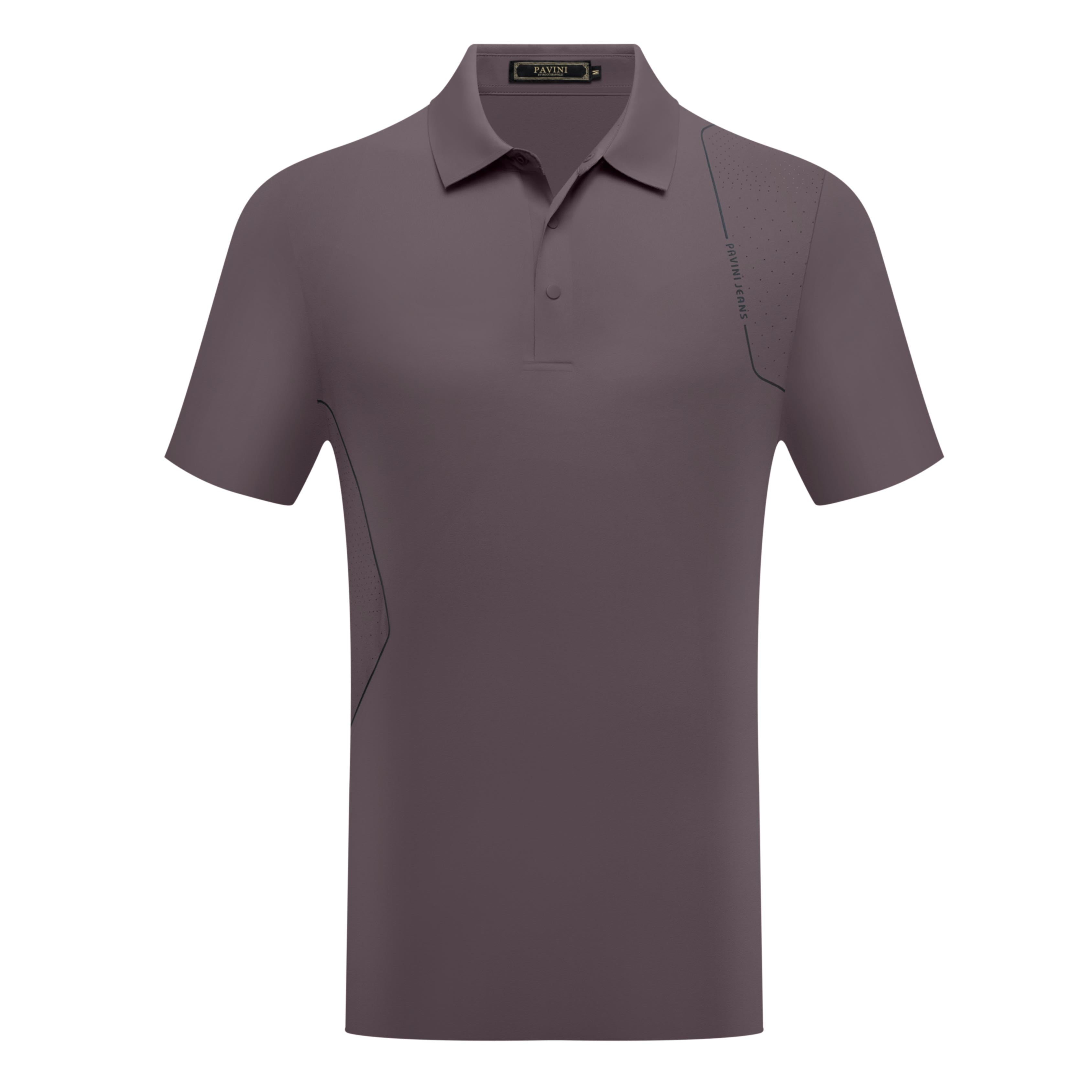Men’s Polo Shirt with Minimal Line Detail