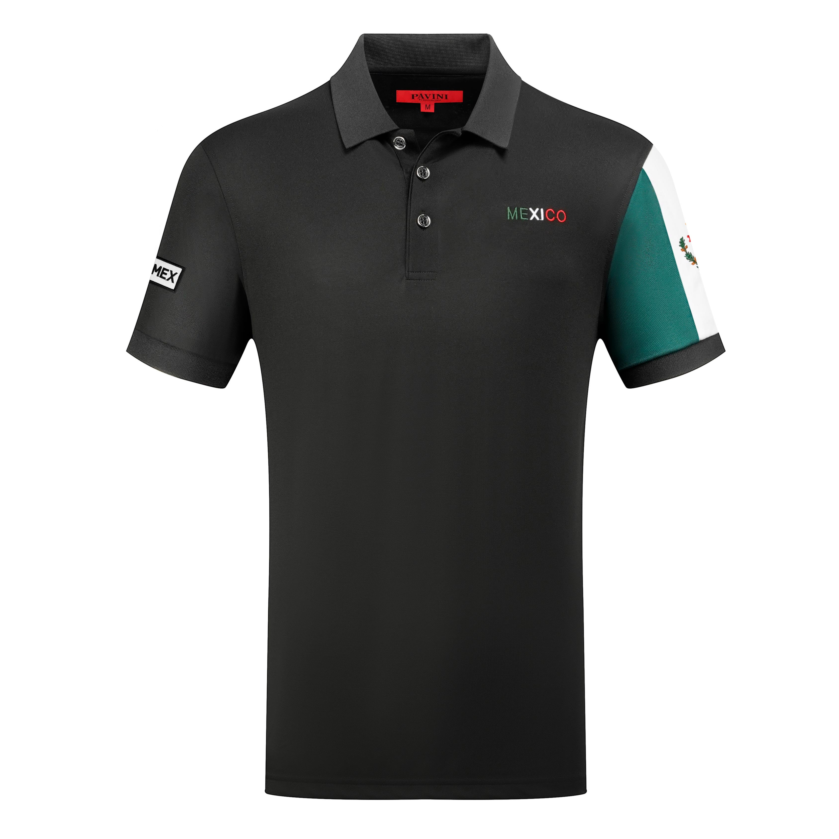 Mexico Polo With Flag Sleeve Detail