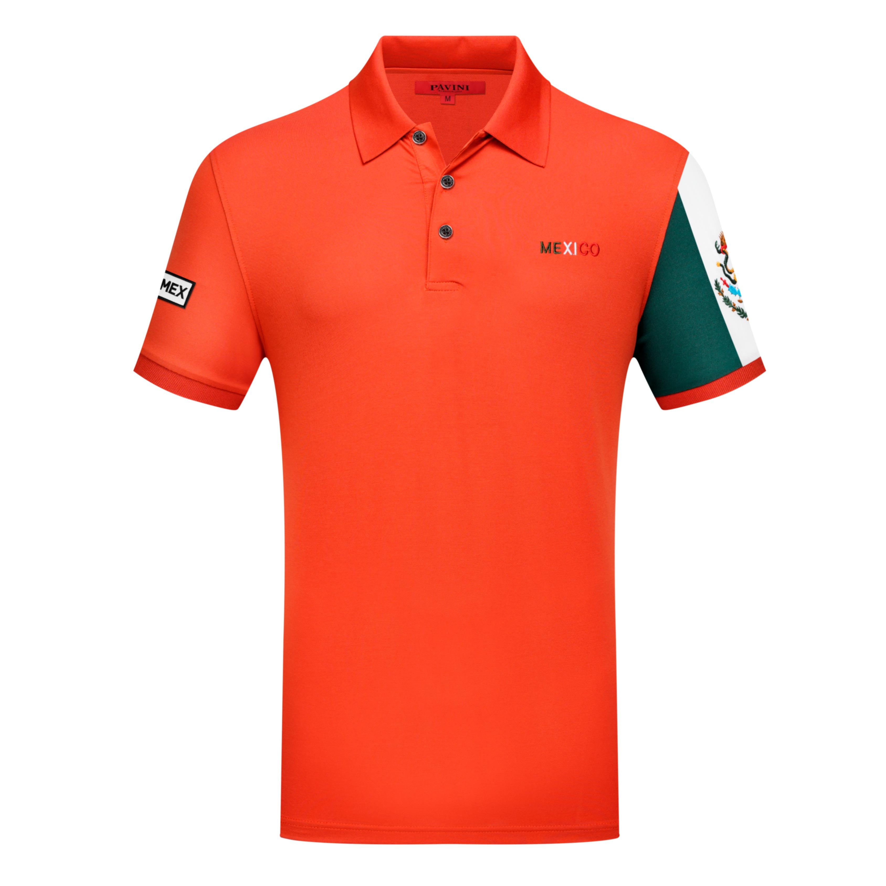 Mexico Polo With Flag Sleeve Detail