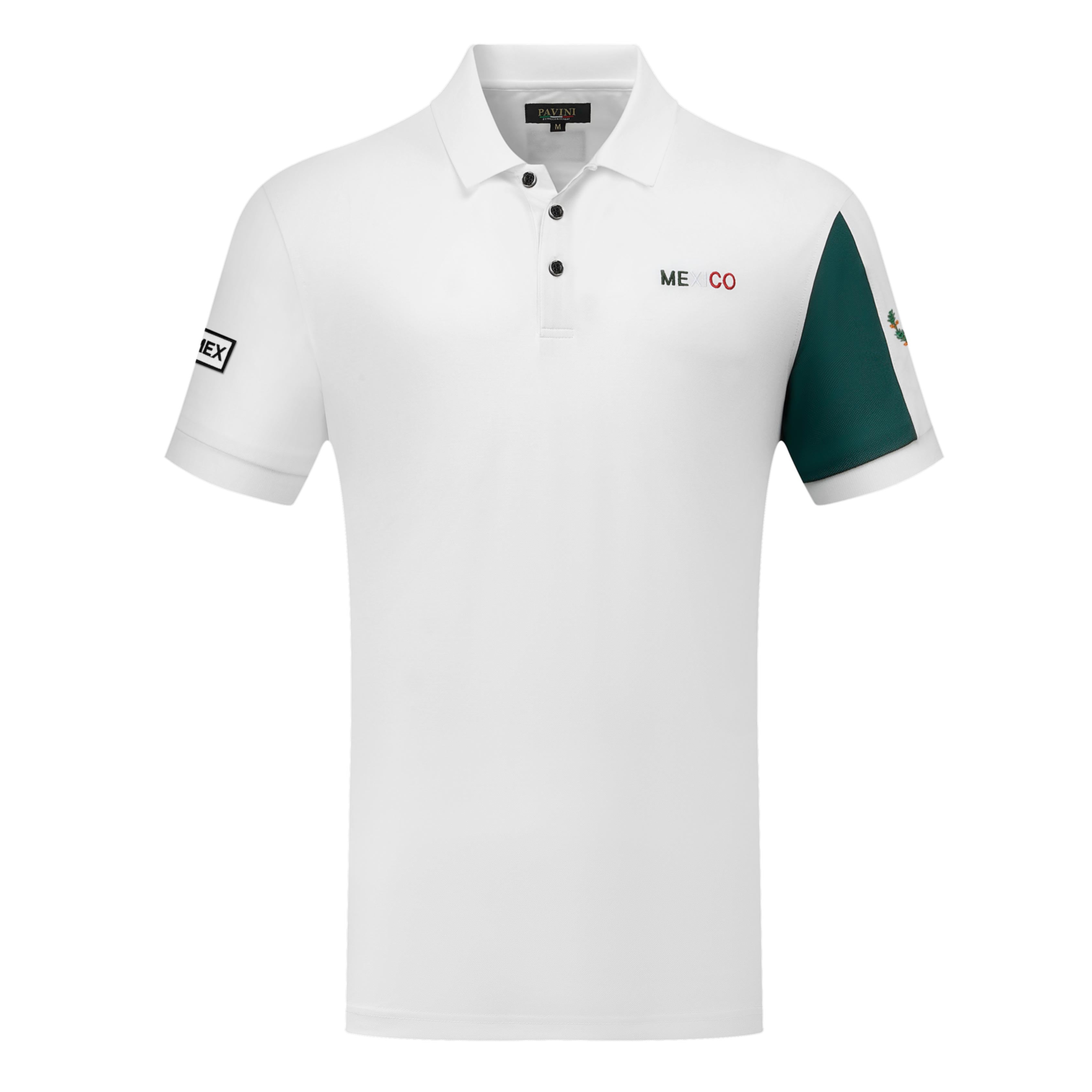 Mexico Polo With Flag Sleeve Detail