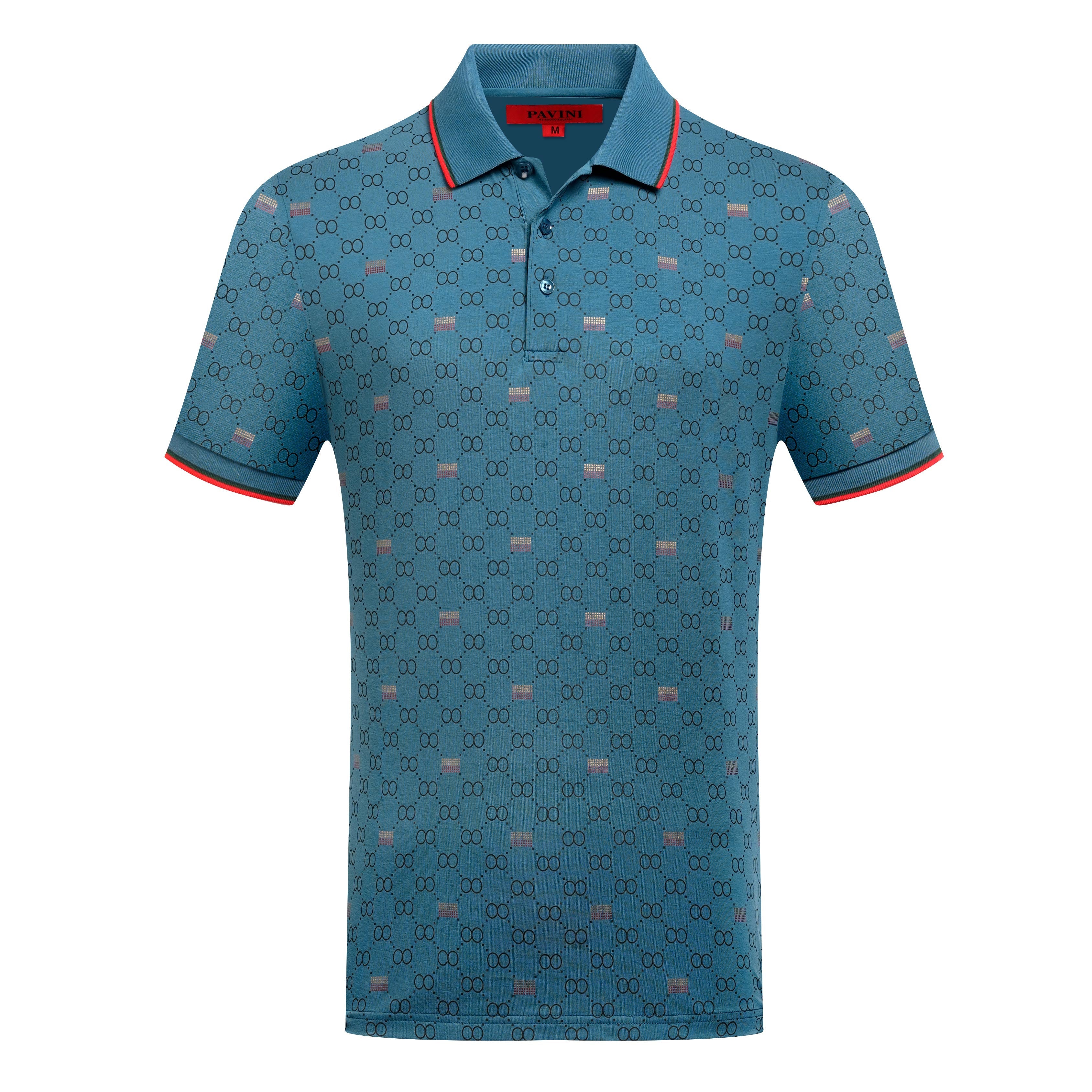 Allover Print Polo Shirt