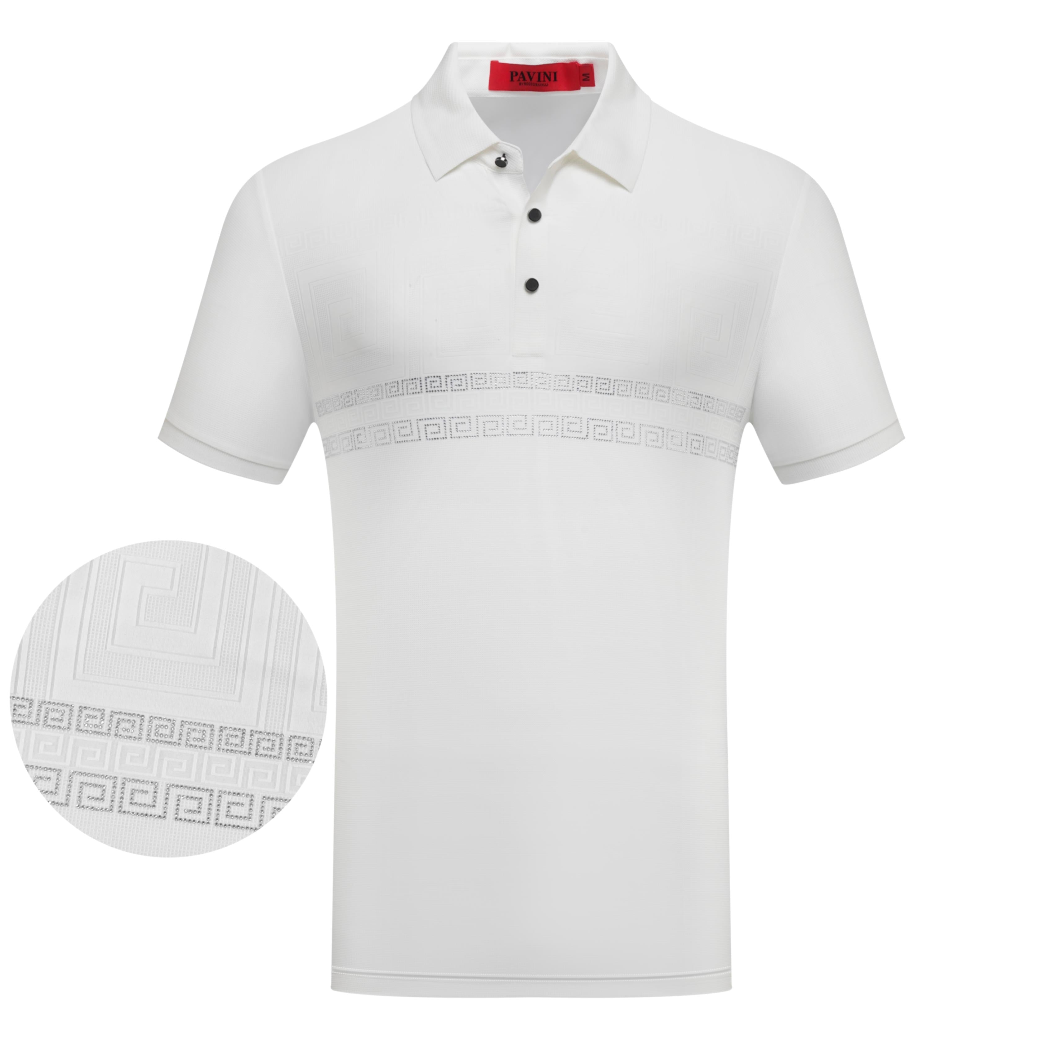 Mens Fashion Stone detailed Polo