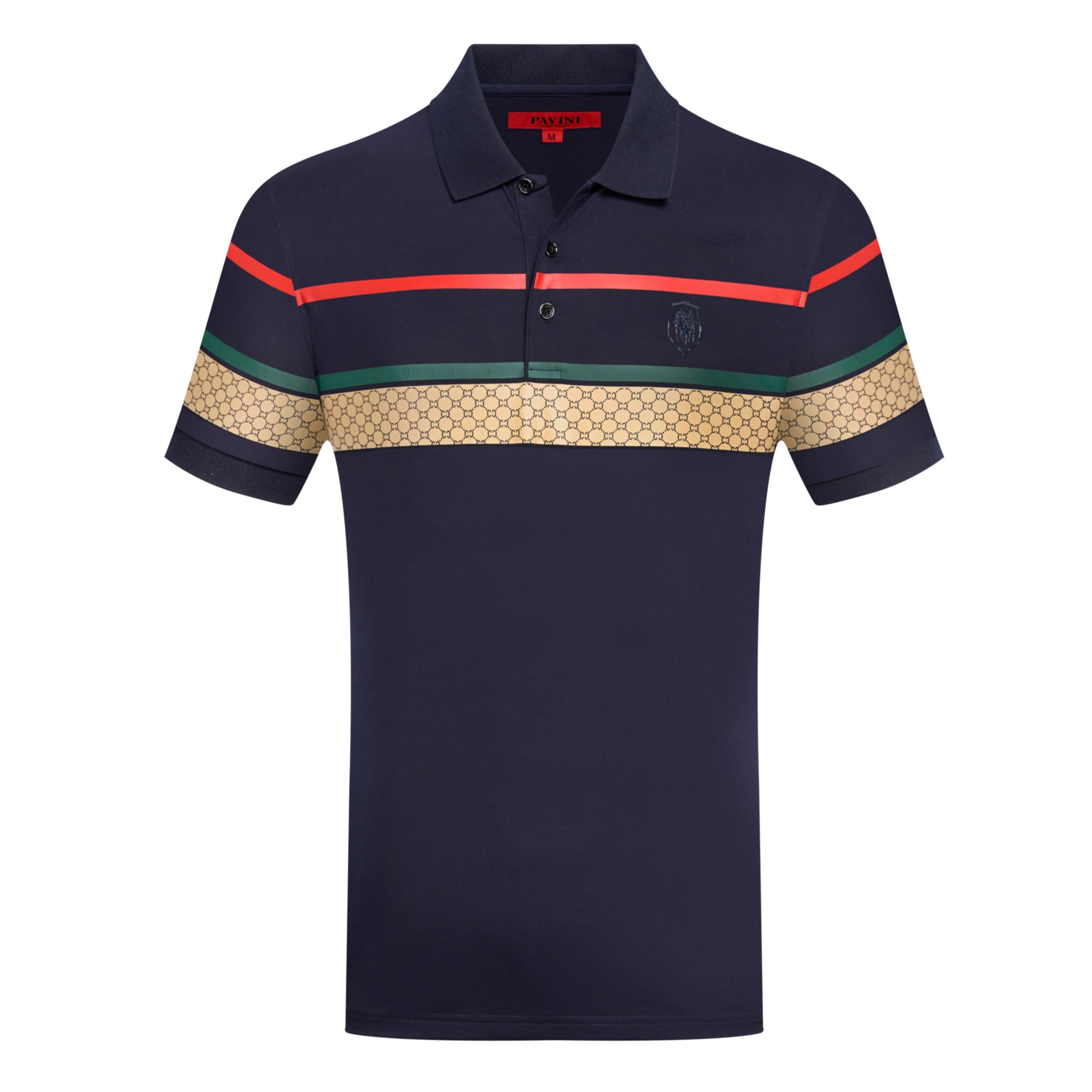 Men’s Striped Polo Shirt