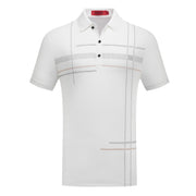 Men’s Polo Shirt with Line Design