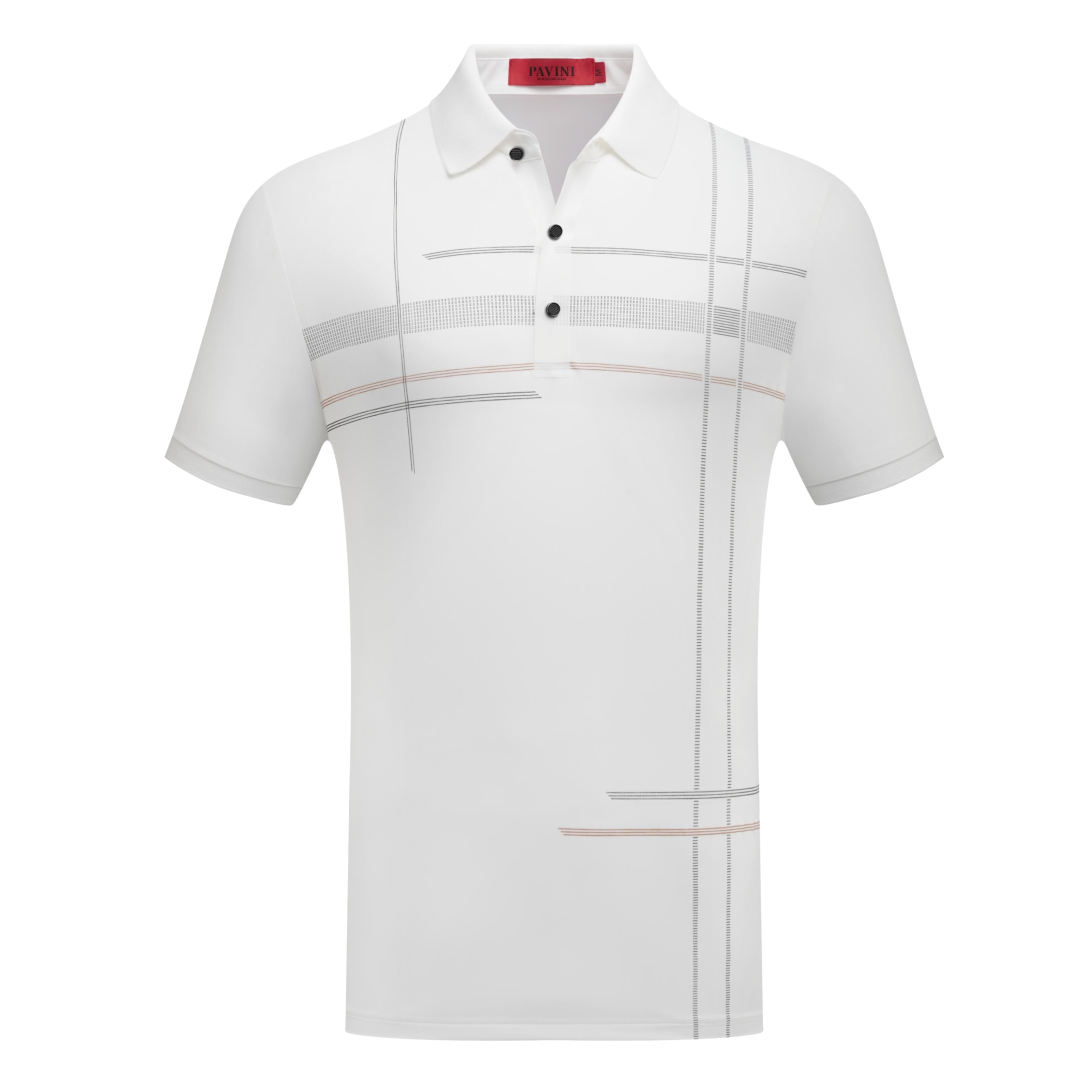 Men’s Polo Shirt with Line Design
