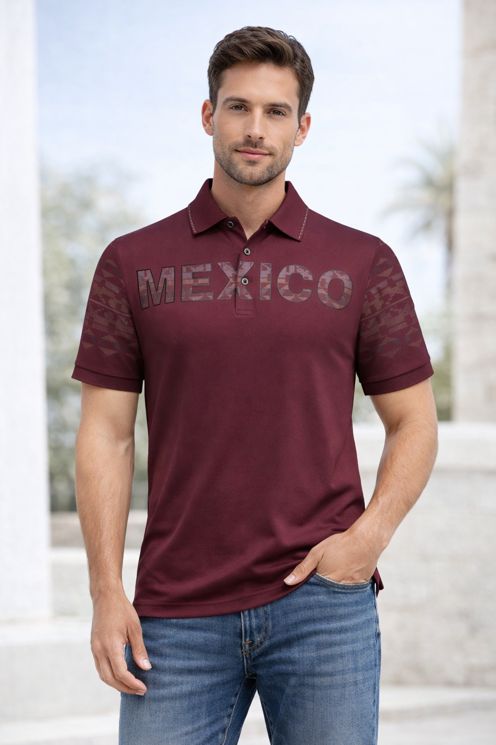 Mexico Graphic Polo Shirt