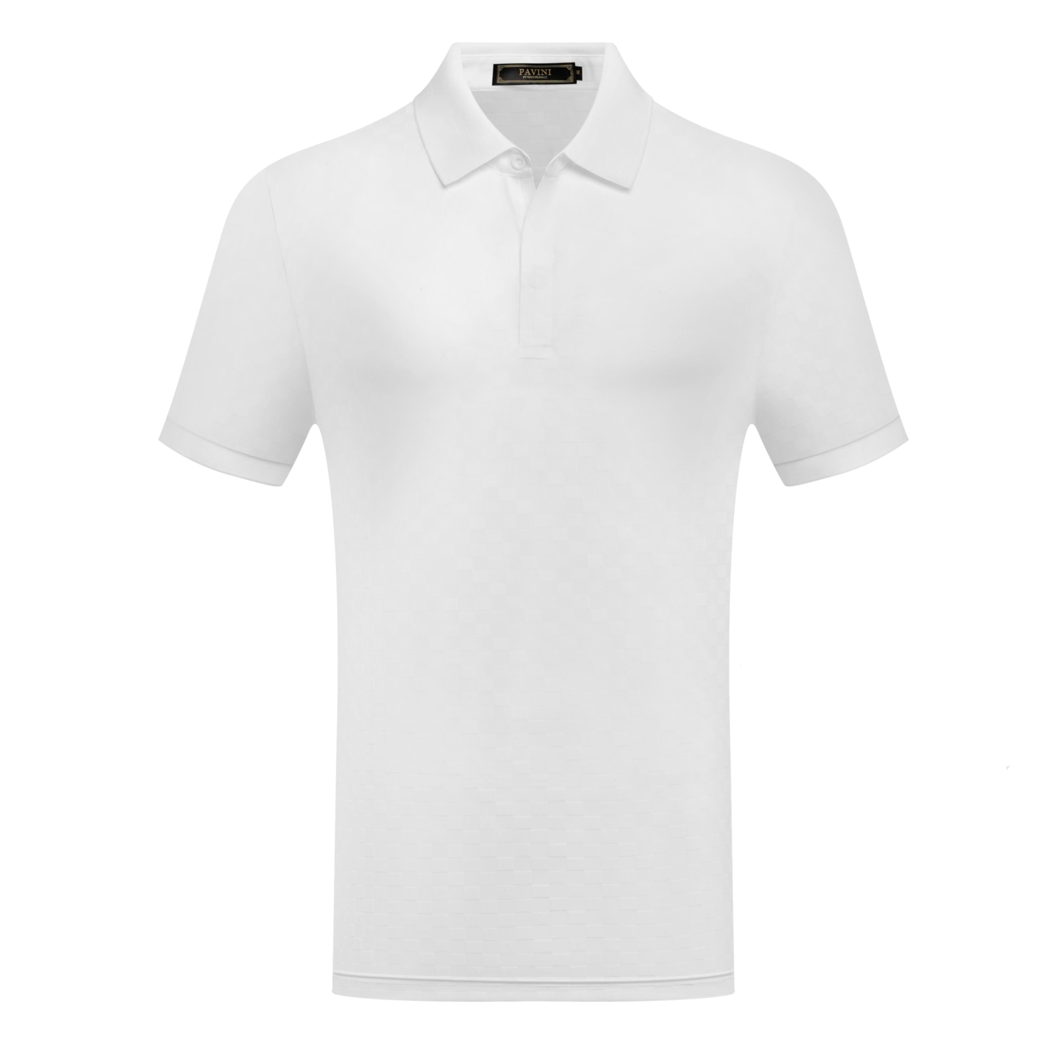 Textured Check Polo Shirt